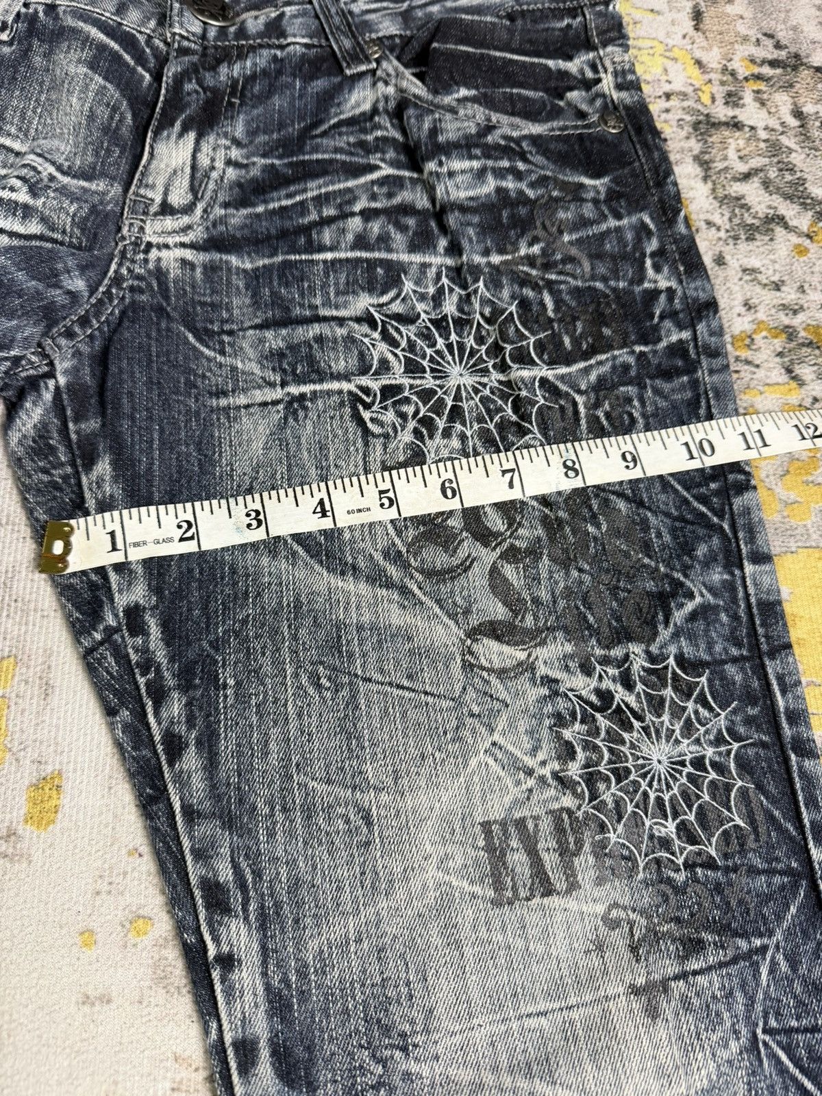 Tornado Mart 90s Vintage Flared Wild Life Clawmark Mudwash Jeans Size US 32 / EU 48 - 12 Thumbnail