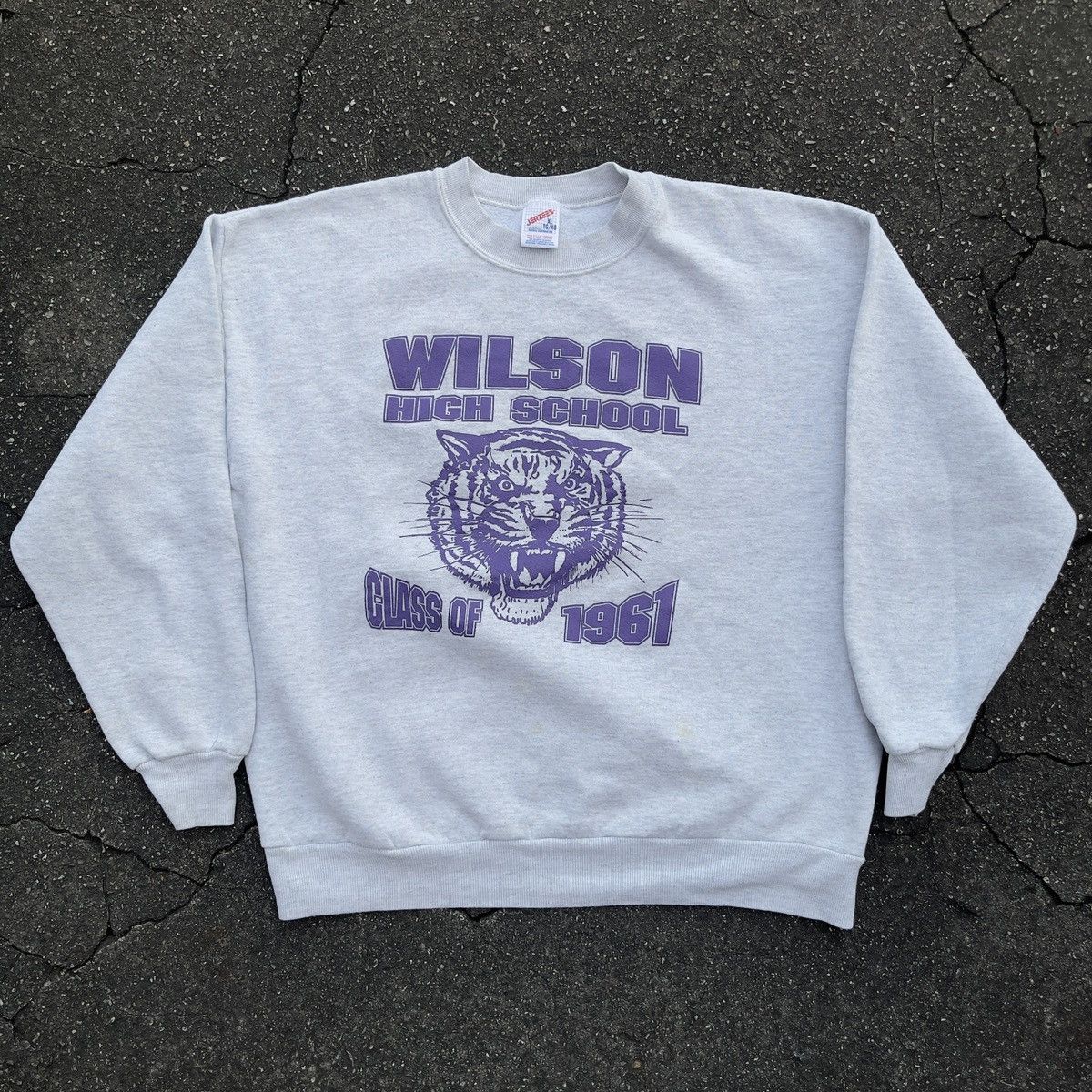 Vintage 80’s WILSON CLASS OF 1961 JERZEES Boxy Fit Crewneck