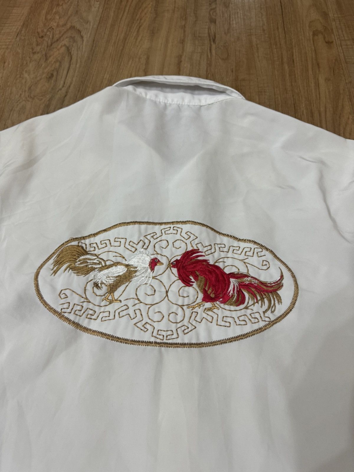 Vintage VINTAGE EMBROIDERY COCK FIGHTING SHIRT Size US L / EU 52-54 / 3 - 5 Thumbnail
