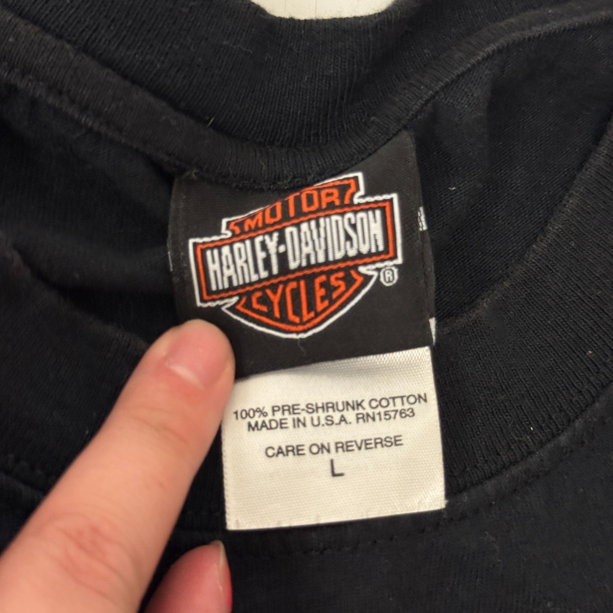 Harley Davidson Frieze H-D HOLD EM Gambler CASINO POKER Motorcycle Biker Tee Size US L / EU 52-54 / 3 - 8 Thumbnail