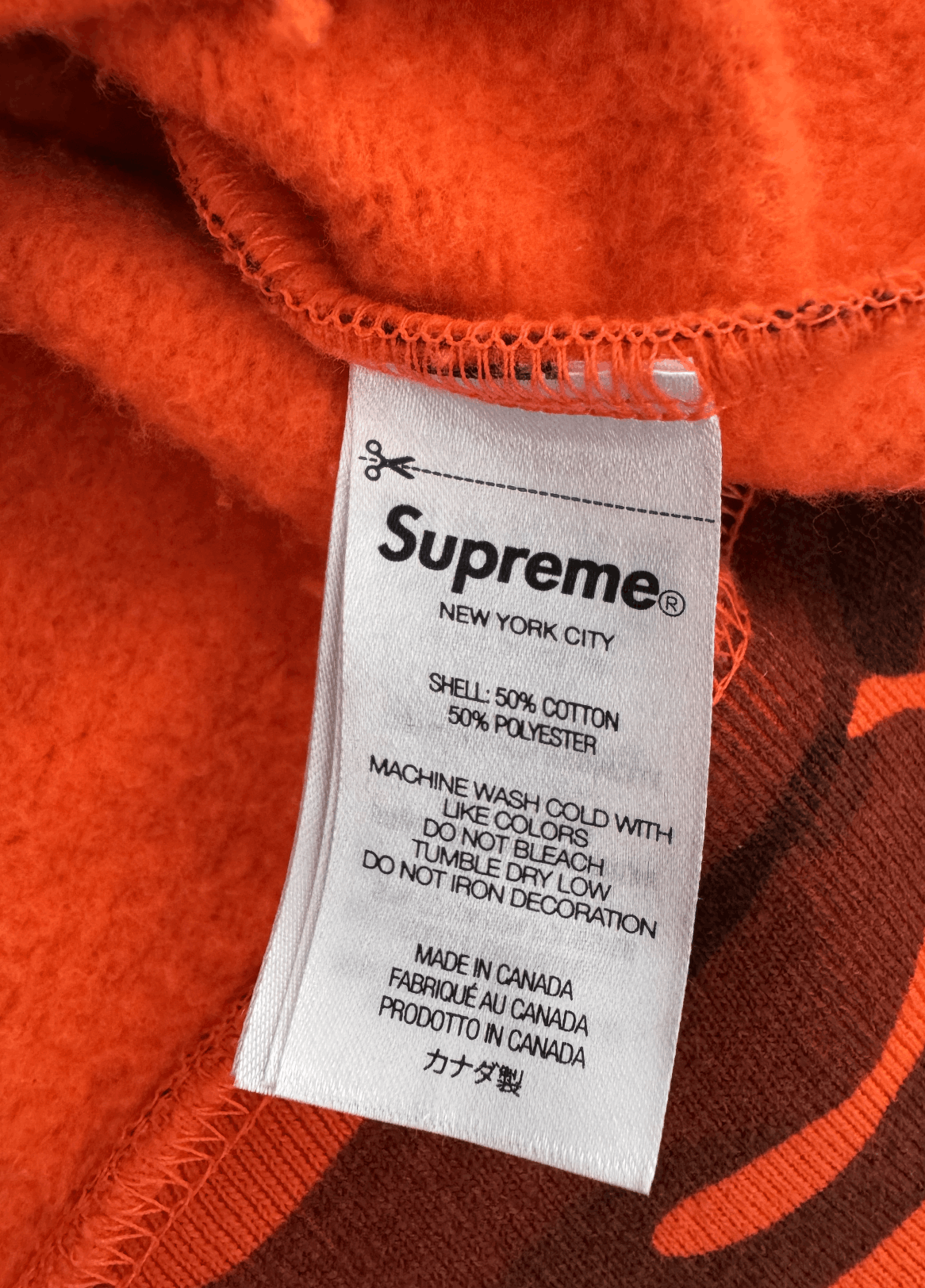 Supreme Supreme Orange Camo Zip Up Hoodie Small Box Logo Size US L / EU 52-54 / 3 - 6 Thumbnail