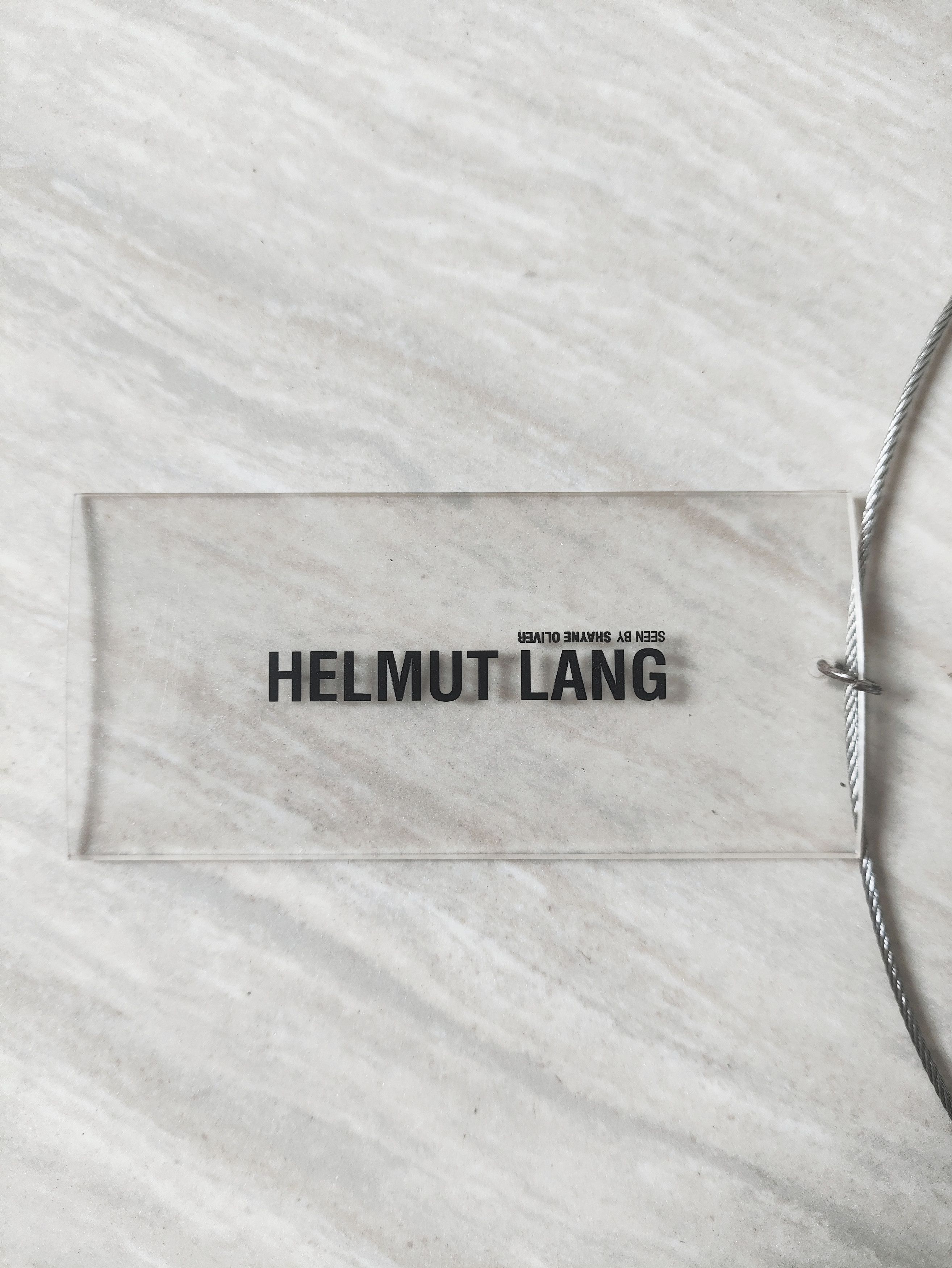 Helmut Lang SS18 Shayne Oliver PVC logo print necklace Size ONE SIZE - 2 Thumbnail