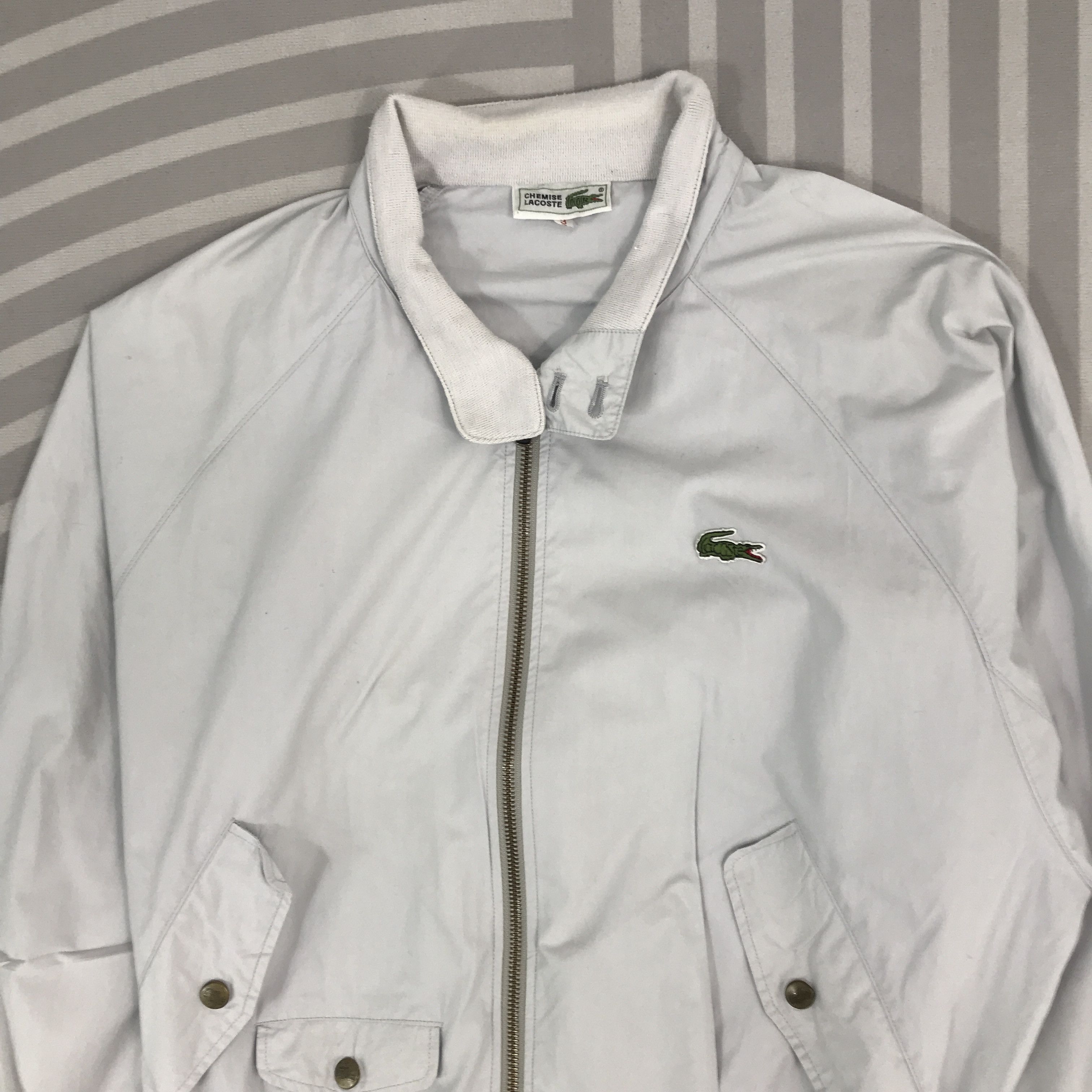 Lacoste × Vintage Vintage Lacoste zipper light blue Jacket Size US L / EU 52-54 / 3 - 2 Thumbnail