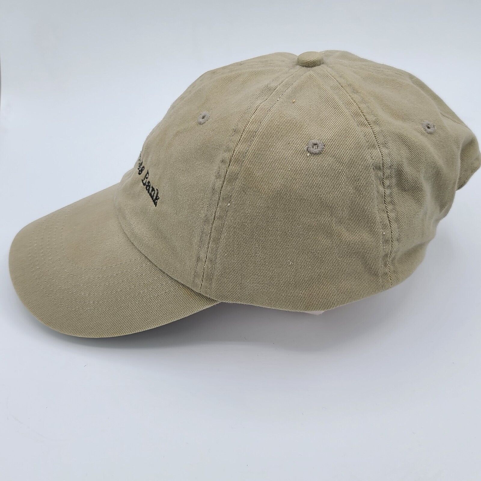 SIVA VINTAGE Compass Bank Hat Beige Cotton Strap Baseball Cap Size ONE SIZE - 4 Thumbnail