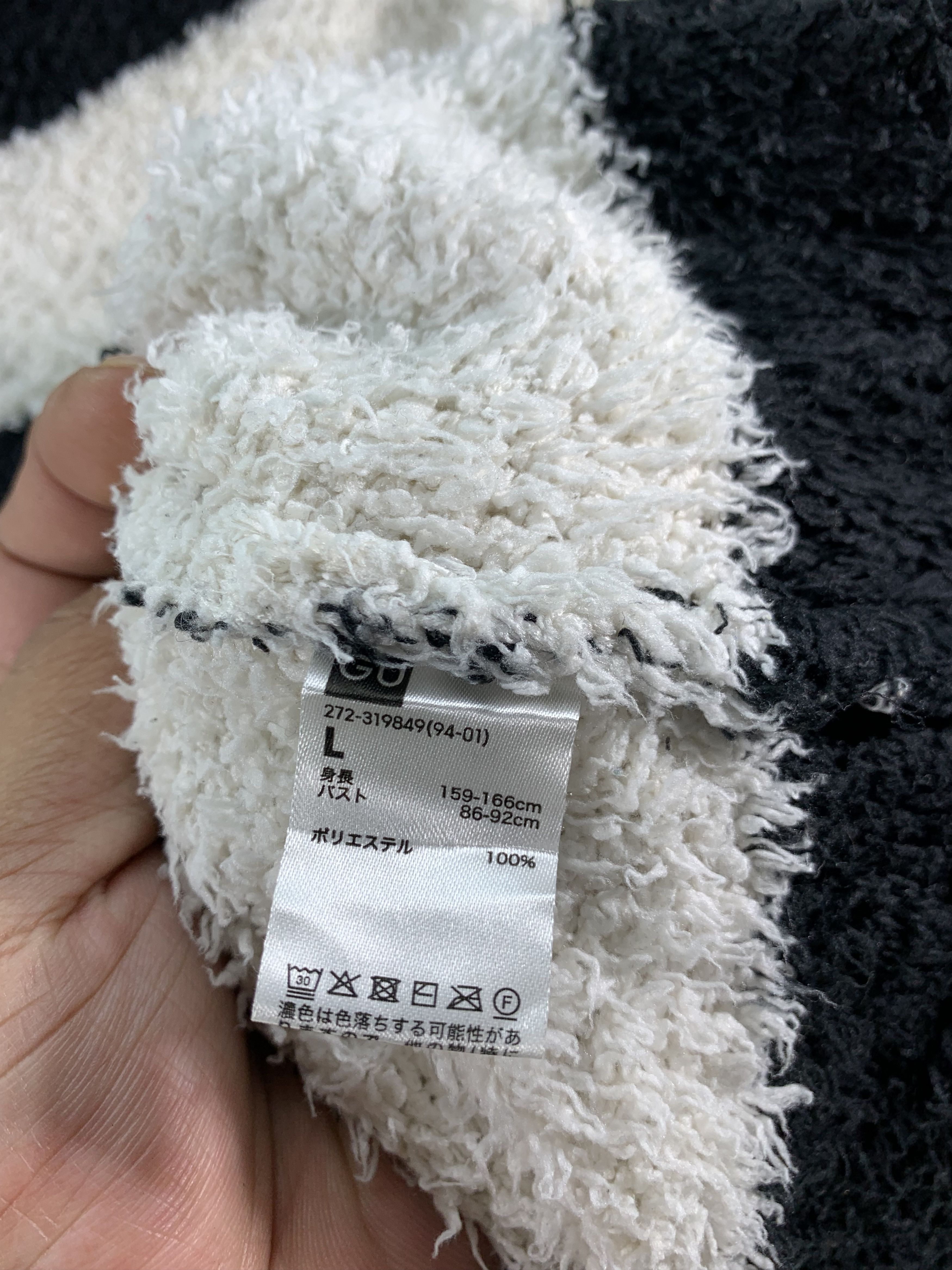 Japanese Brand ⚡️Stripe fleece sweater Size US M / EU 48-50 / 2 - 4 Thumbnail