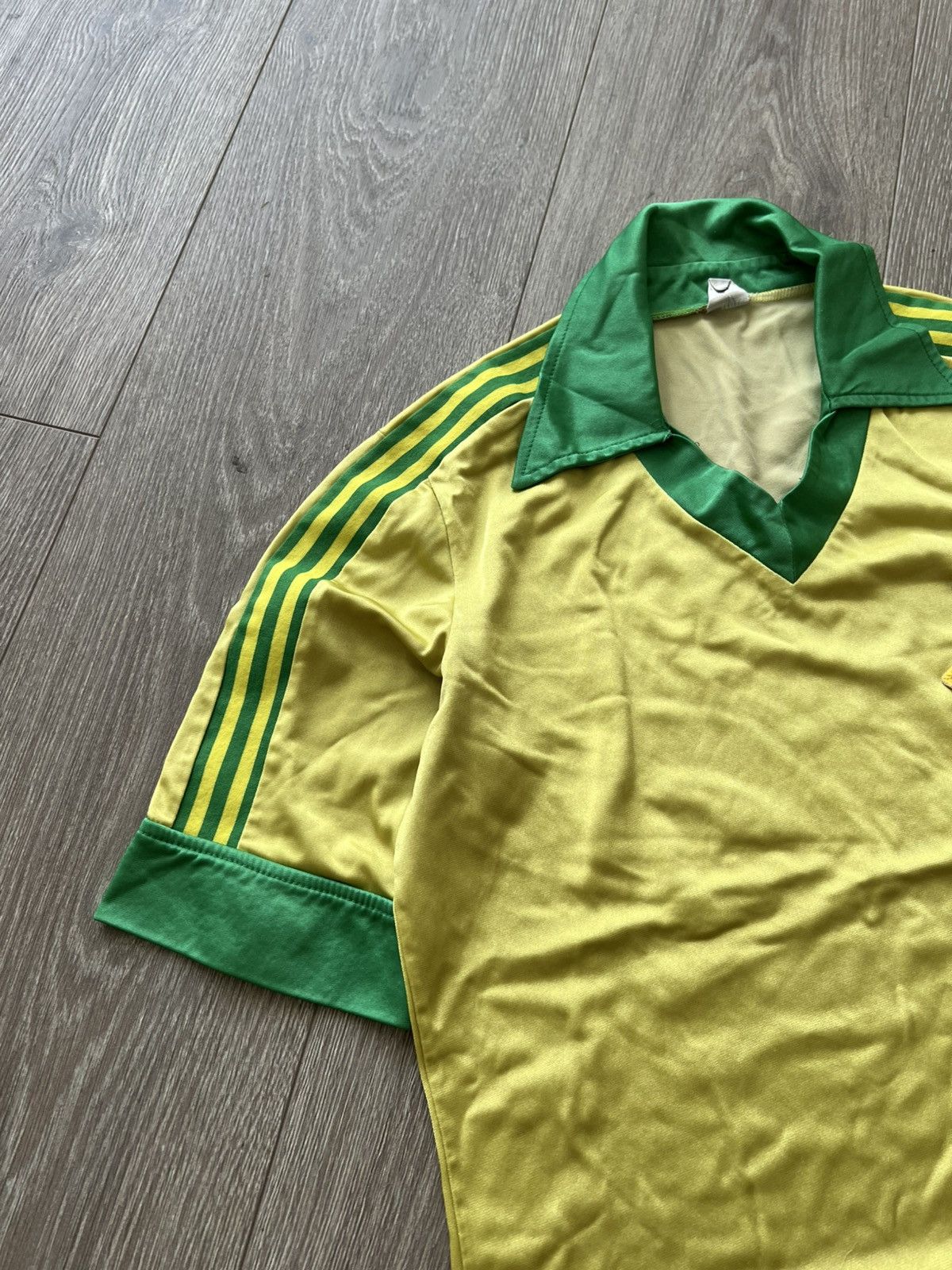 Adidas Rare Vintage Adidas Brasil Jersey 80s Soccer Size US S / EU 44-46 / 1 - 5 Thumbnail