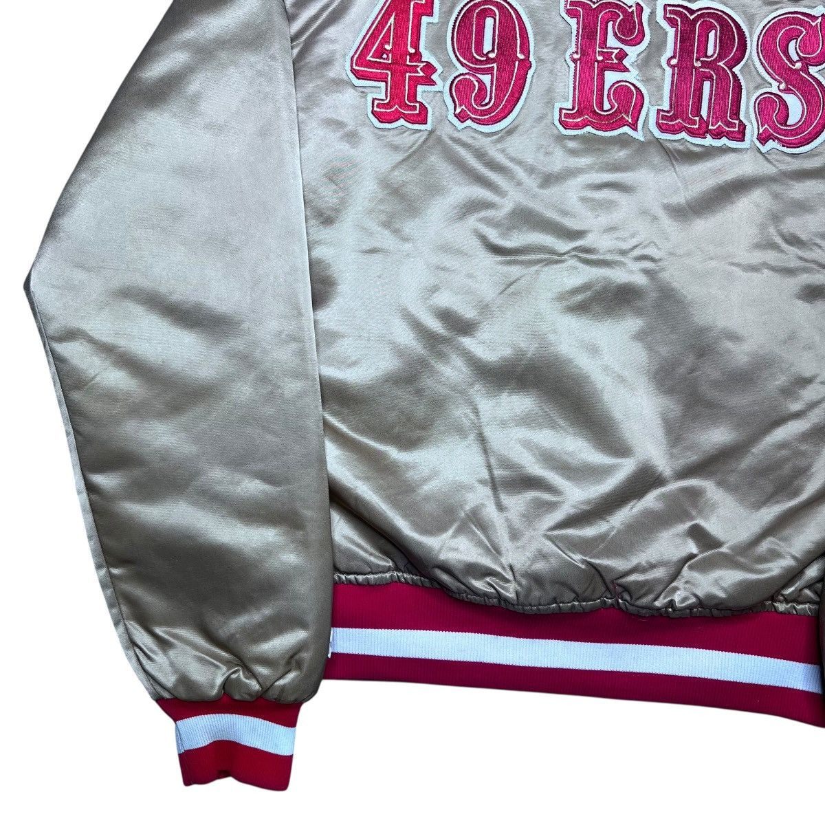 Starter 1990s NFL San Francisco 49ers Starter Spell Out Satin Jacket Size US M / EU 48-50 / 2 - 24 Thumbnail