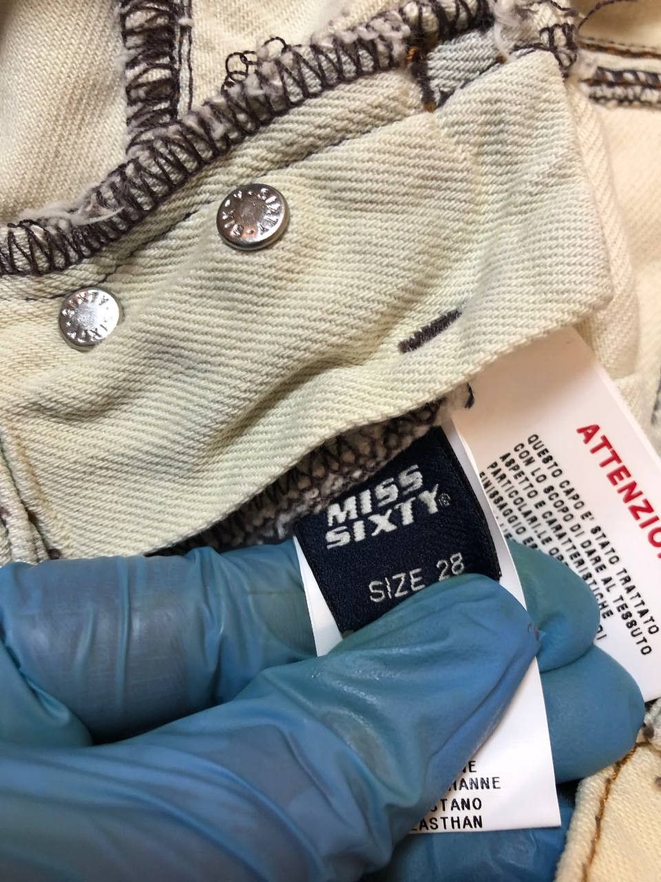 Miss Sixty Vintage Miss Sixty Y2K Grunge Punk Low Rise Denim jeans Size 28" / US 6 / IT 42 - 3 Thumbnail