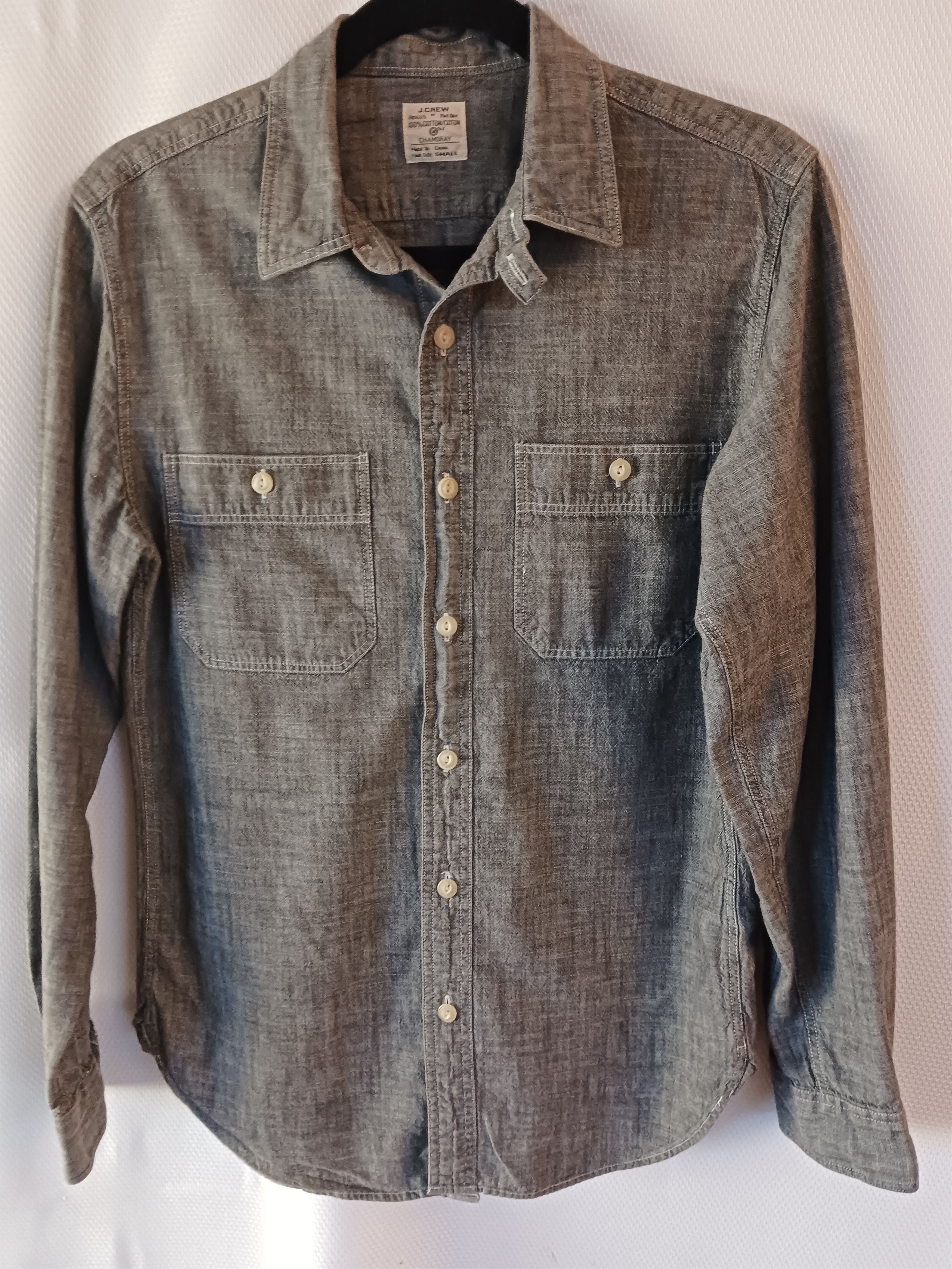 J.Crew Men's 100% Cotton Denim Button Front Shirt Size US S / EU 44-46 / 1 - 1 Thumbnail