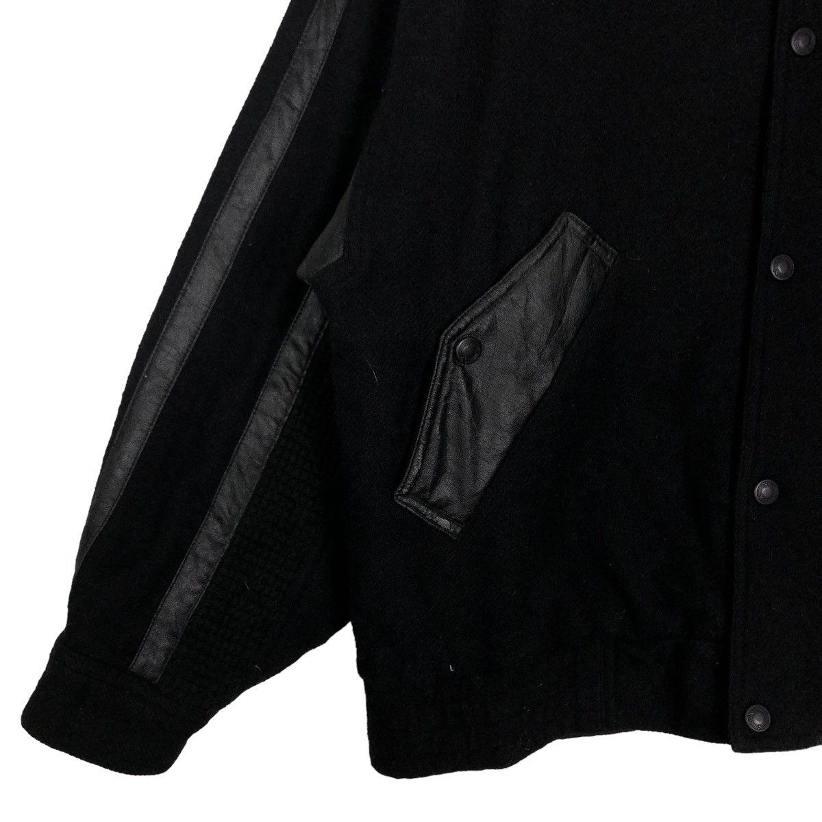 Japanese Brand 🔥Vtg Bomber Jacket Fly Design Rich Black Drigo Issey Miyake Size US M / EU 48-50 / 2 - 4 Thumbnail