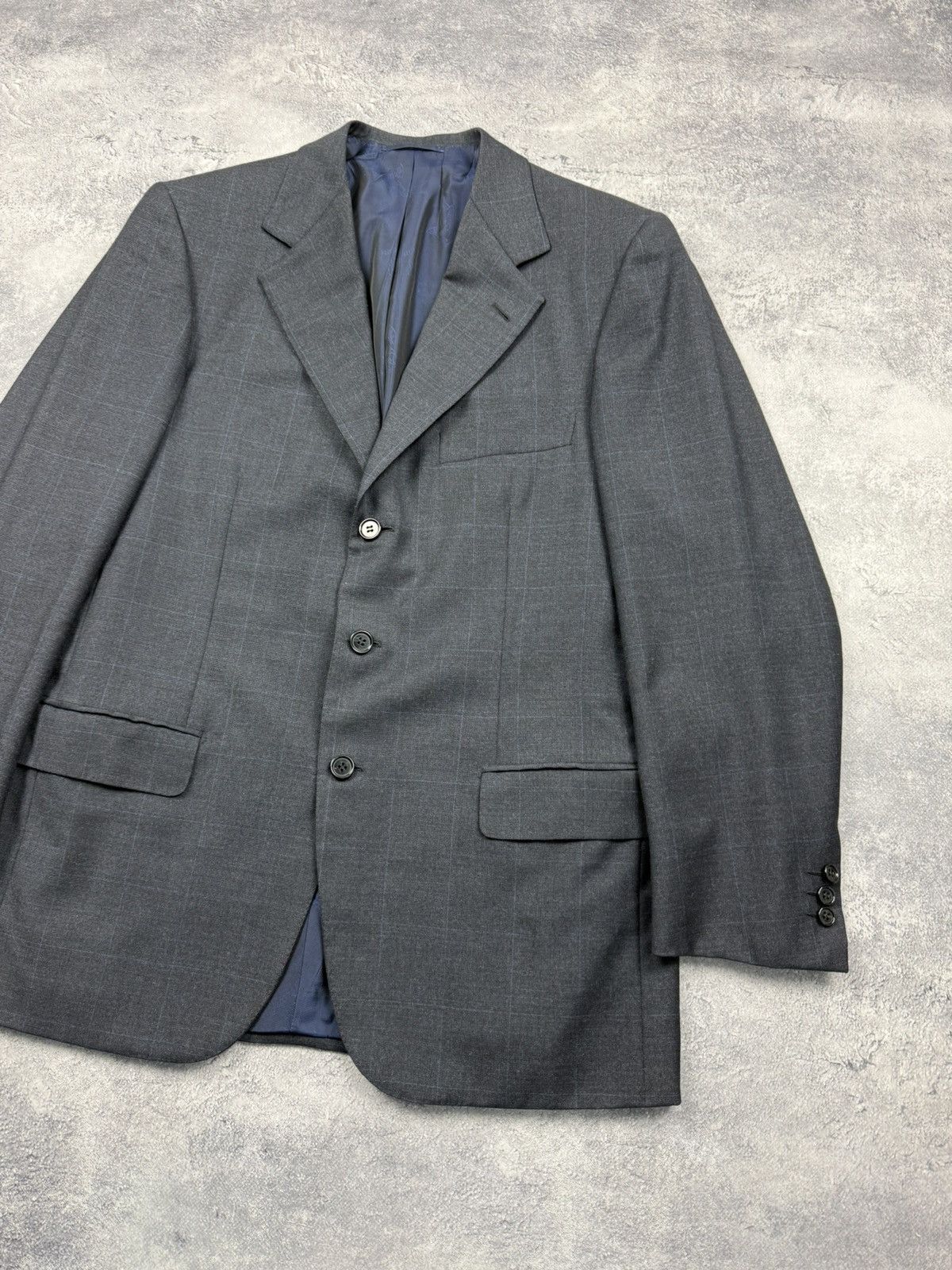 Brioni Brioni Super 150’s Wool Check Nomentano Blazer Suit Jacket Size 40R - 5 Thumbnail