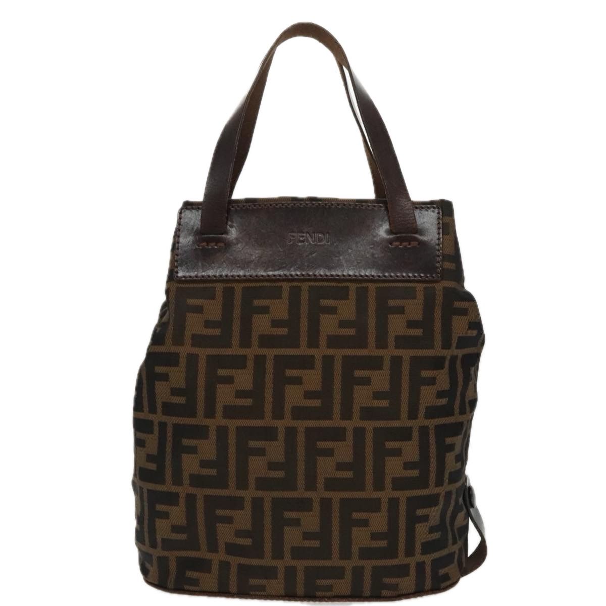 Fendi Ff Brown Canvas Handbag (Pre-Owned) Size ONE SIZE - 1 Thumbnail