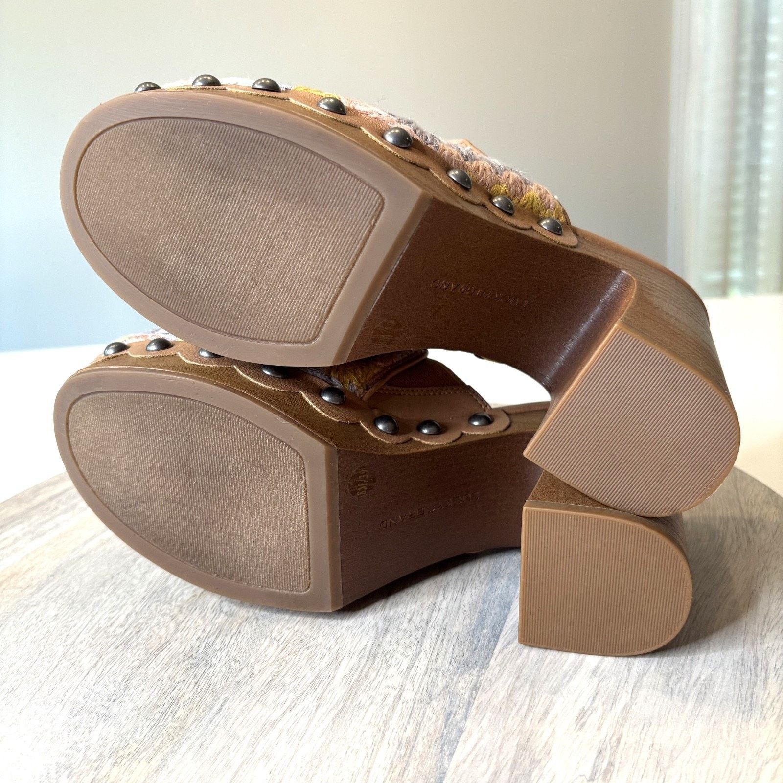 Lucky Brand Lucky Brand Immia Crochet Clogs Boho Retro Studded Size 8 Size US 8 / IT 38 - 10 Thumbnail