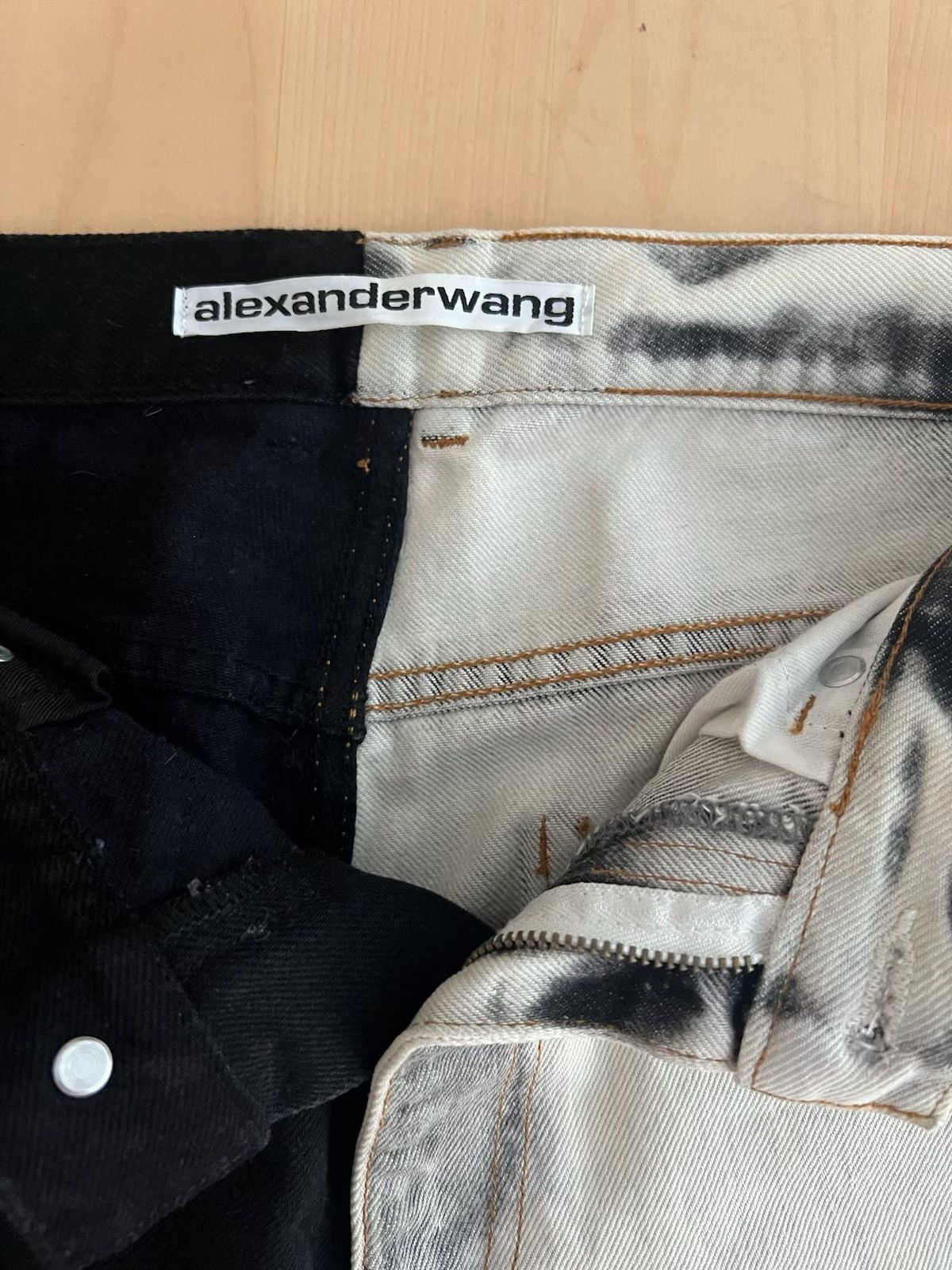 Alexander Wang Alexander wang split black/white jeans Size US 32 / EU 48 - 4 Thumbnail