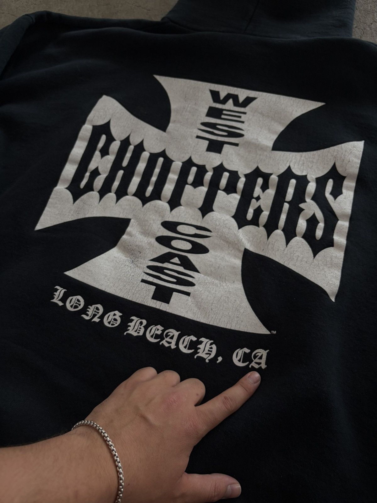 West Coast Choppers Vintage West Coast Choppers Hoodie Size US XL / EU 56 / 4 - 3 Thumbnail