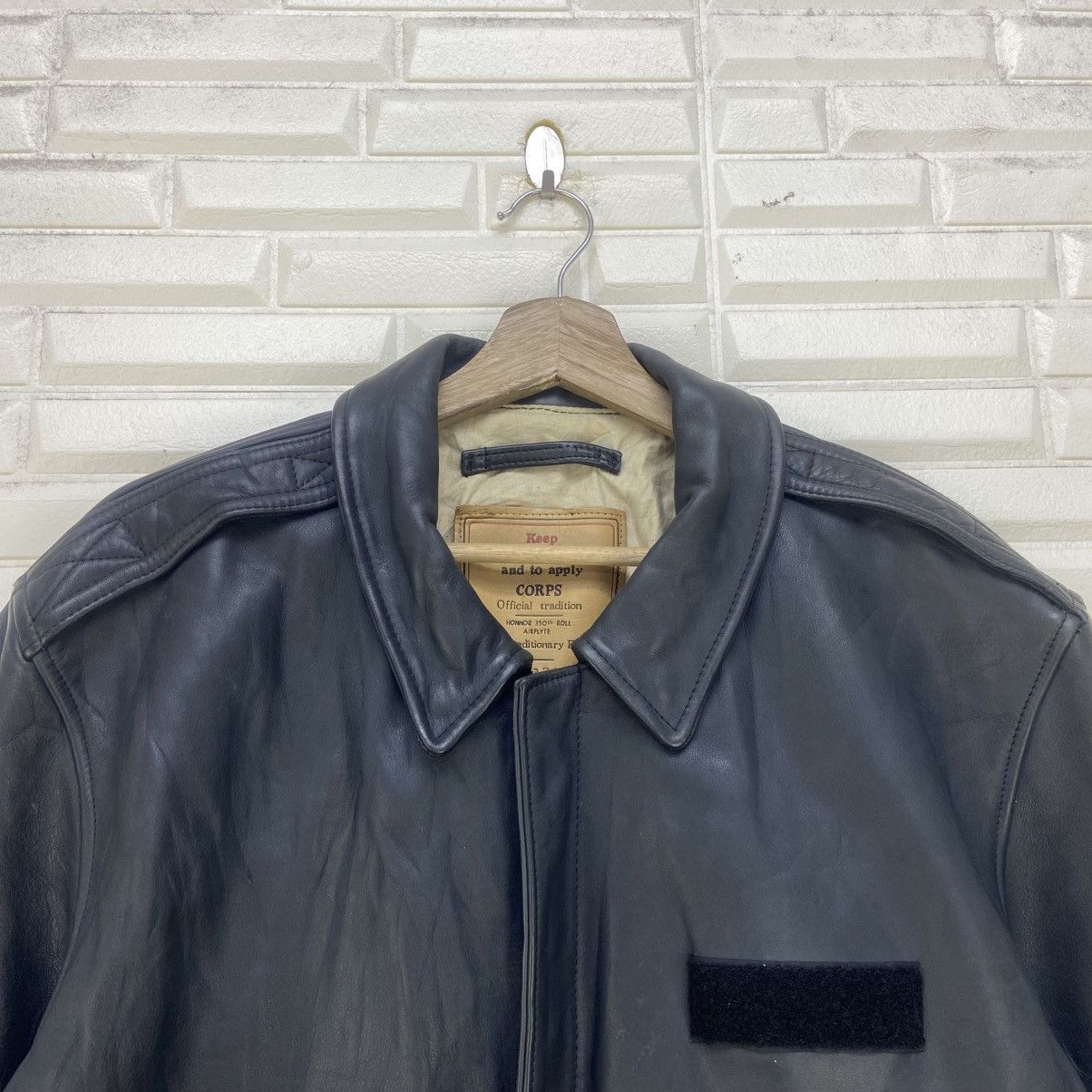 Chevignon Vtg Chevignon Honnor 350th Roll Airflyte A-2 Type Leather Size US M / EU 48-50 / 2 - 4 Thumbnail