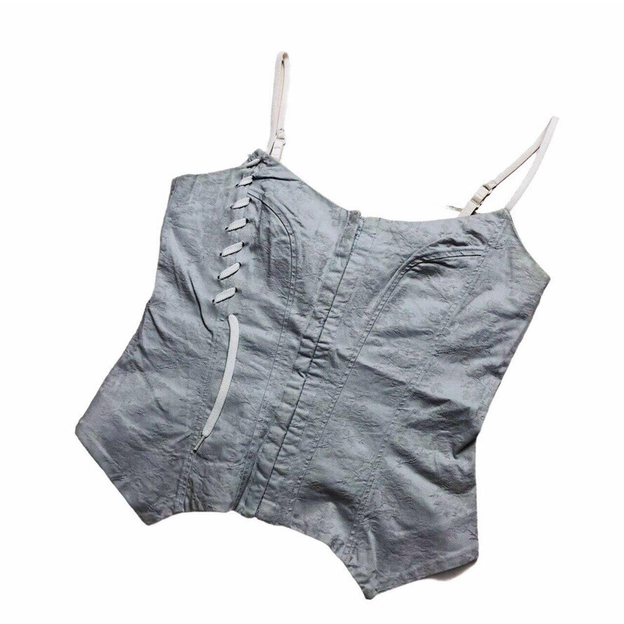 Cop Copine The Cop Copine Light Grey Corset Size ONE SIZE - 2 Thumbnail