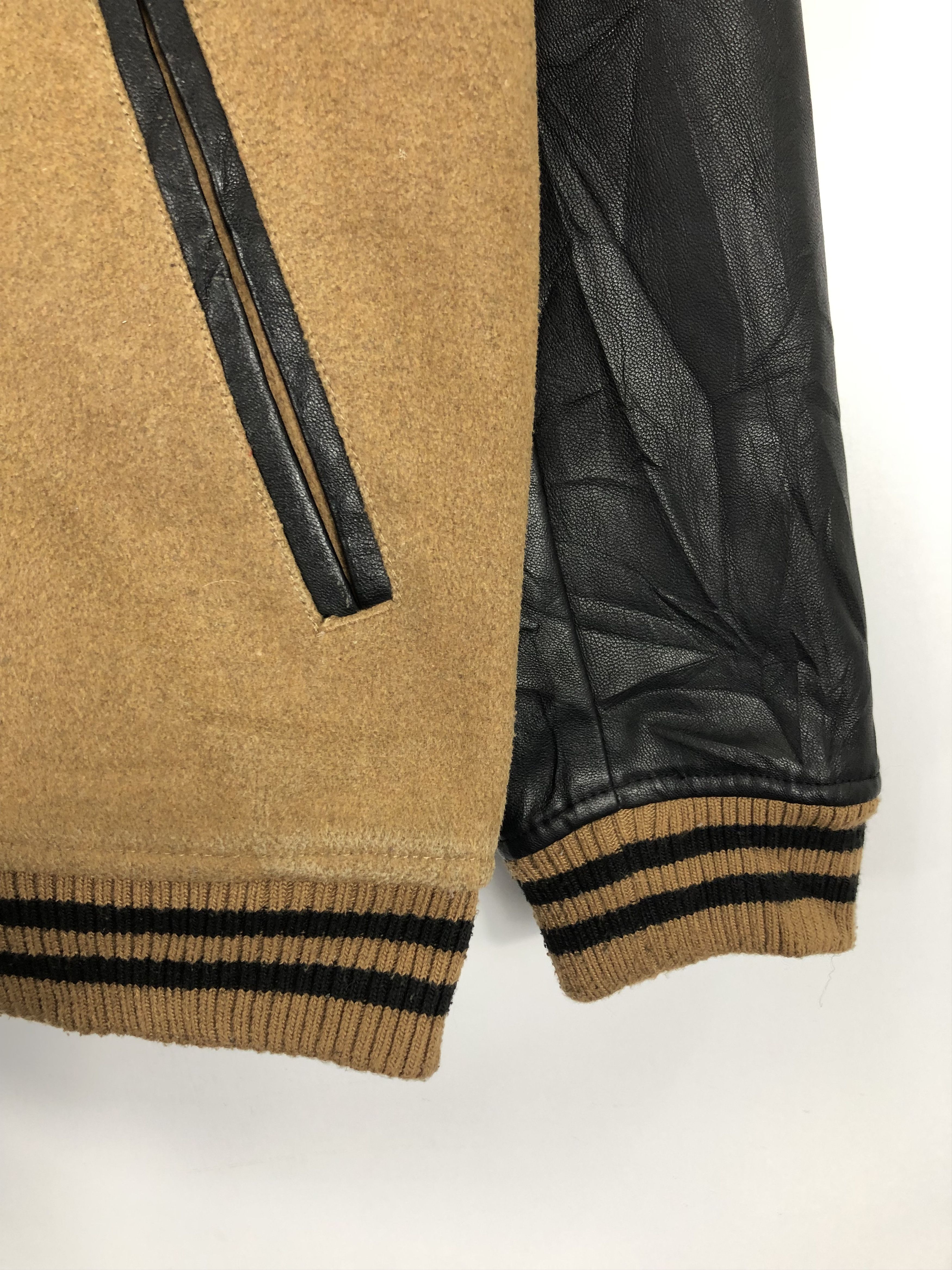 Naval Clothing Factory Naval Clothing Factory Varsity Jacket Leather Sleeve V0186 Size US L / EU 52-54 / 3 - 7 Thumbnail