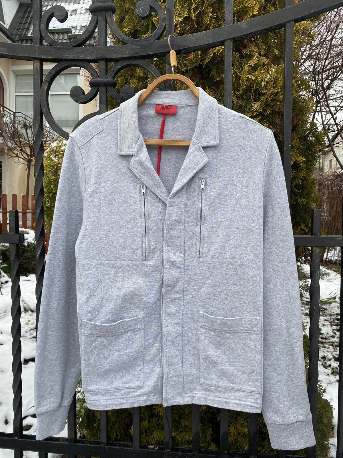 Hugo Boss × Vintage Vintage Hugo Boss Grey Jacket Women Size M / US 6-8 / IT 42-44 - 1 Thumbnail