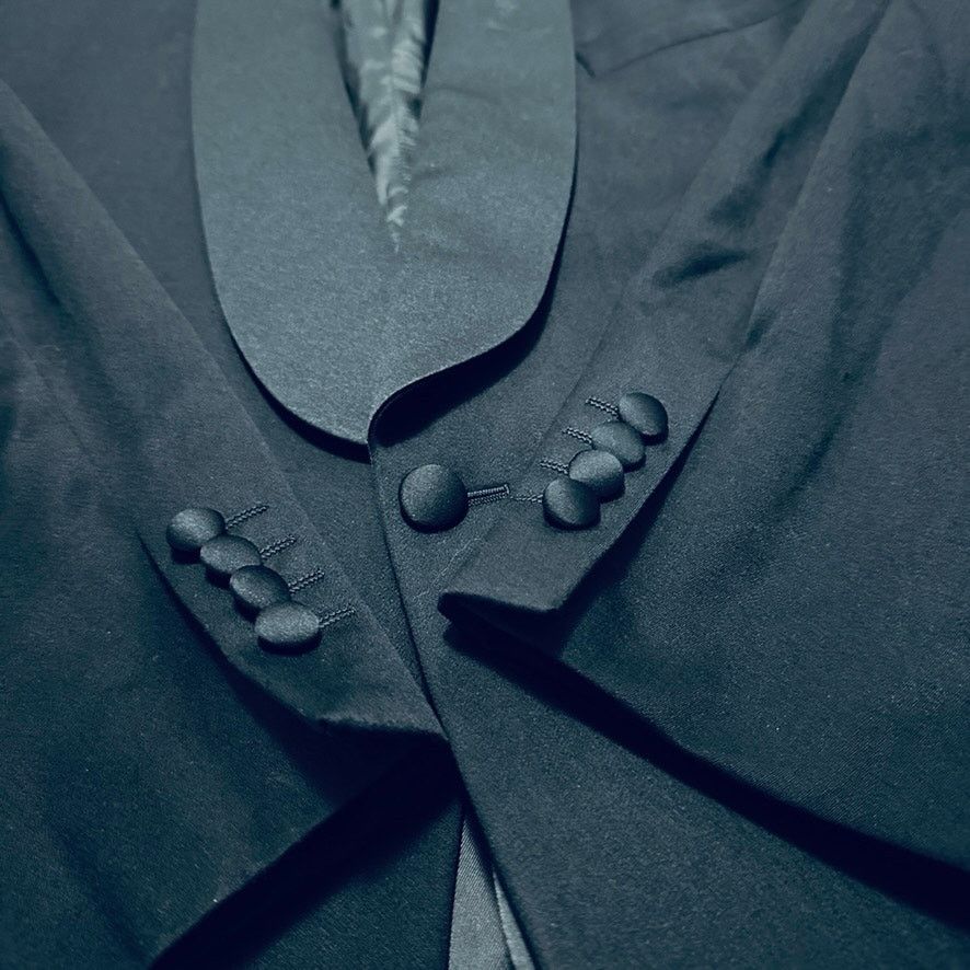 Vintage Paolo Vista black tuxedo jacket Size 46R - 4 Thumbnail