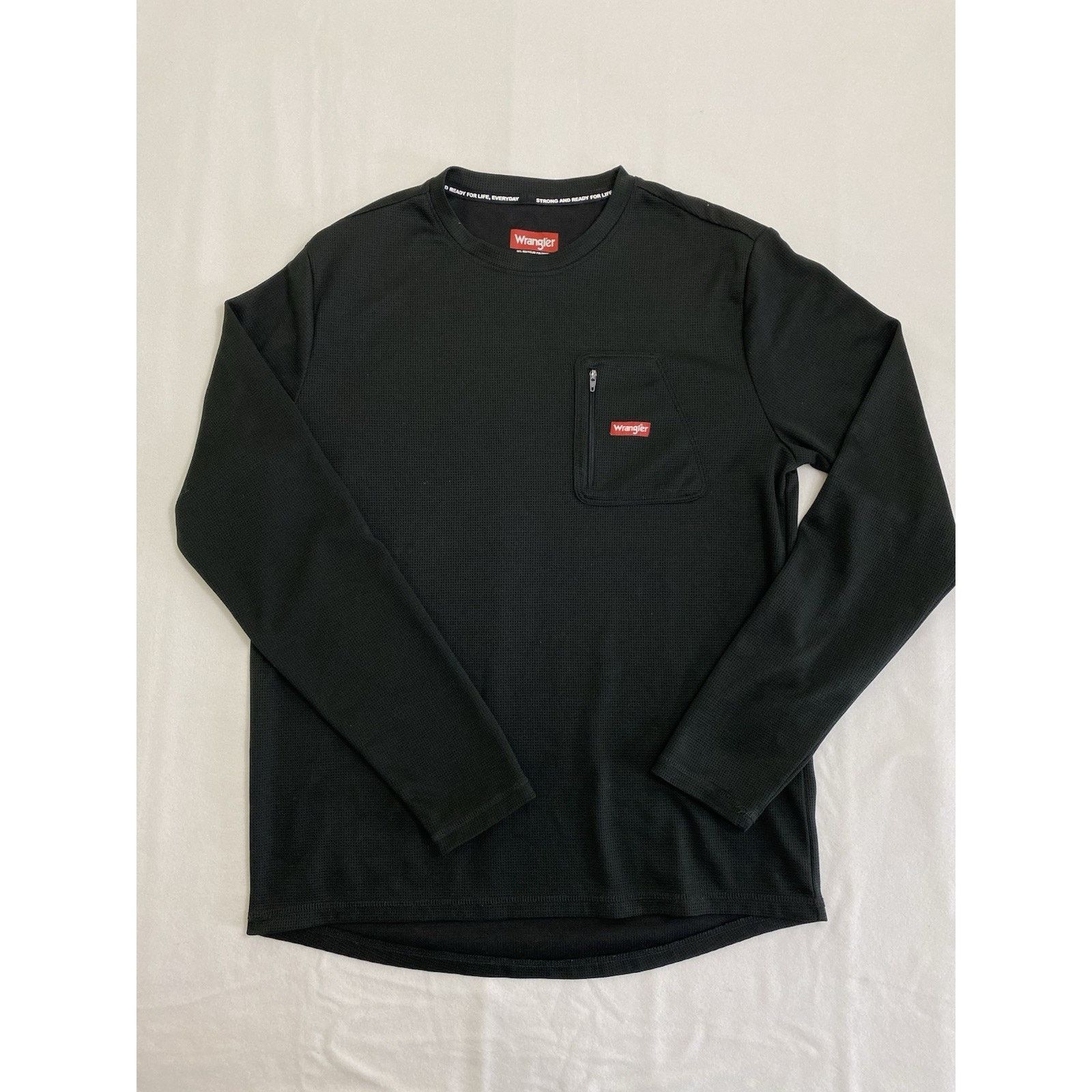 Wrangler Wrangler Thermal Long Sleeve Top Men's Medium Black Size US M / EU 48-50 / 2 - 1 Thumbnail