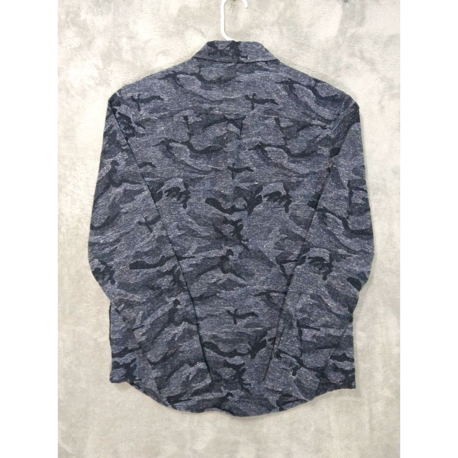 Lucky Brand Lucky Brand Shirt Mens Medium Gray Camo Flannel Classic Fit Long Sleeve Button-Up Size US M / EU 48-50 / 2 - 2 Thumbnail