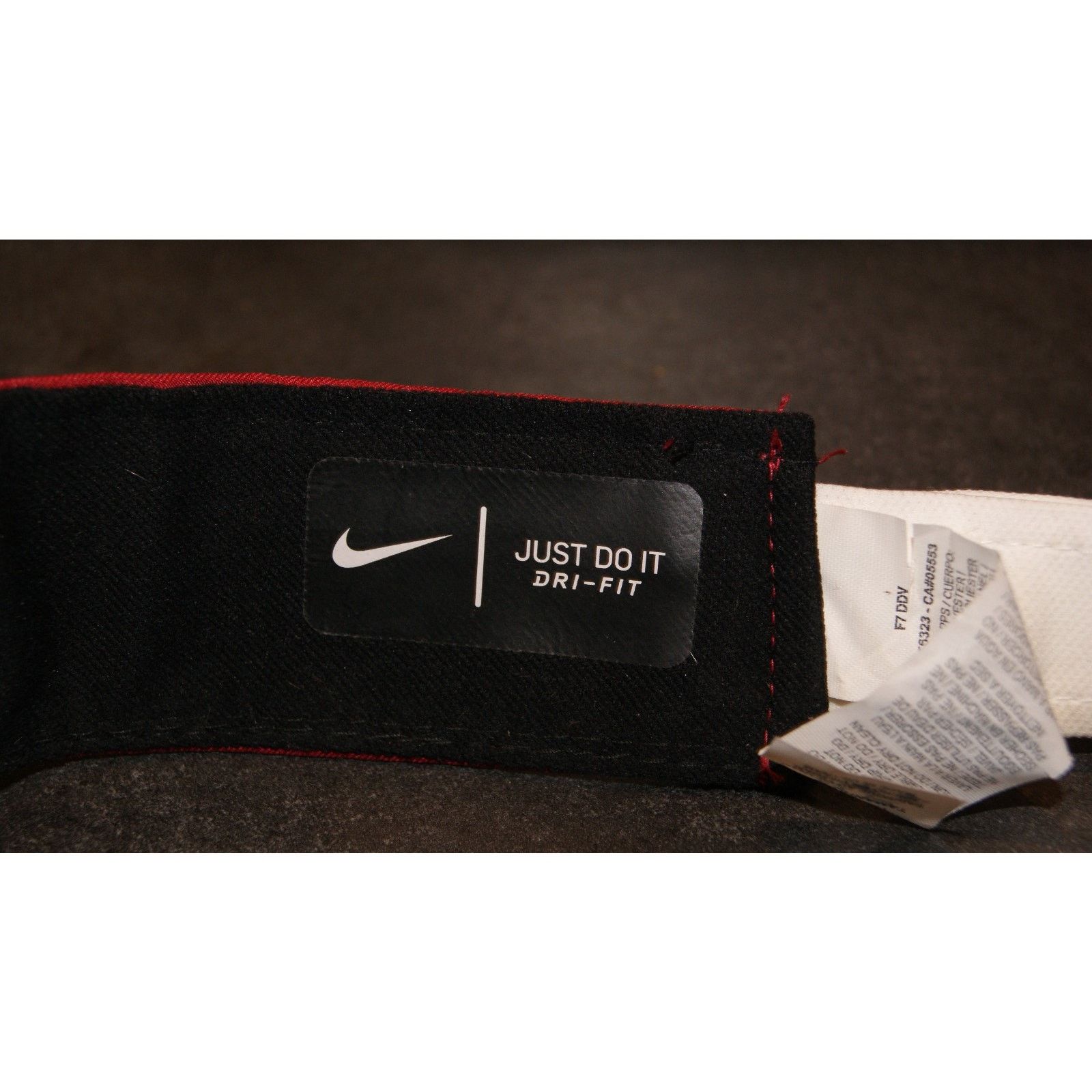 Nike Nike Arkansas Razorbacks Dri-Fit Adjustable Visor Red White Size ONE SIZE - 4 Thumbnail