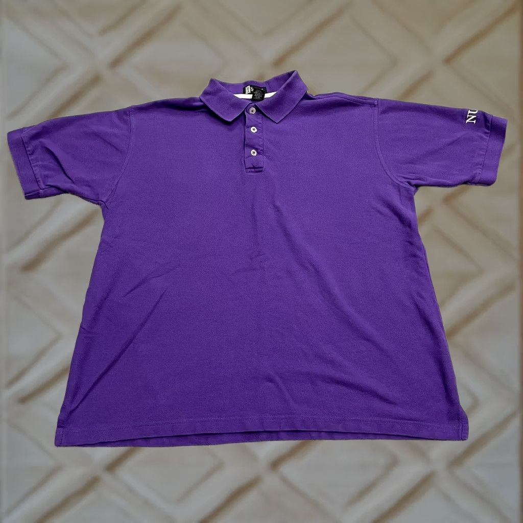 Vintage Hartwell Polo Shirt Mens Large Purple Combed Cotton Short Sleeve Classic Casual Regular Fit Shirt Size US L / EU 52-54 / 3 - 1 Thumbnail
