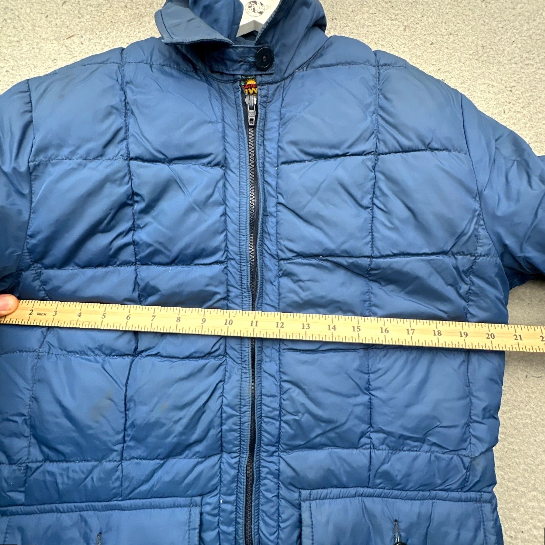 Eddie Bauer VINTAGE Eddie Bauer Down Goose Down Puffer Jacket Womens L Blue Quilted Zip Hooded Long 60s Leisure Size L / US 10 / IT 46 - 3 Thumbnail
