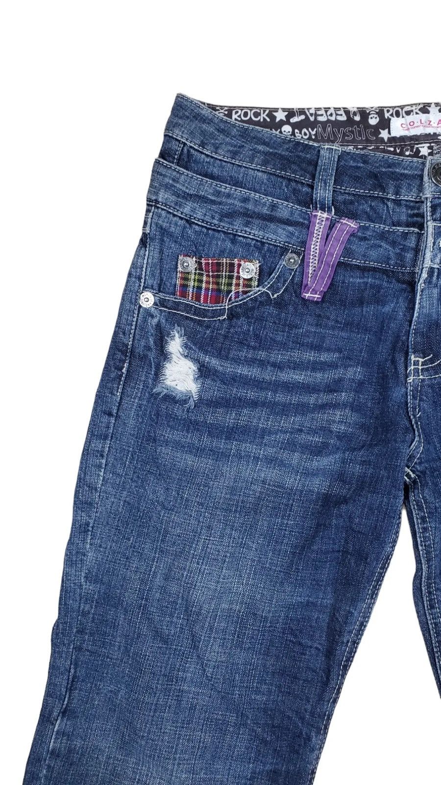 Japanese Brand × Vintage Vintage Colza Short Denim Double Waist Size US 33 - 5 Thumbnail