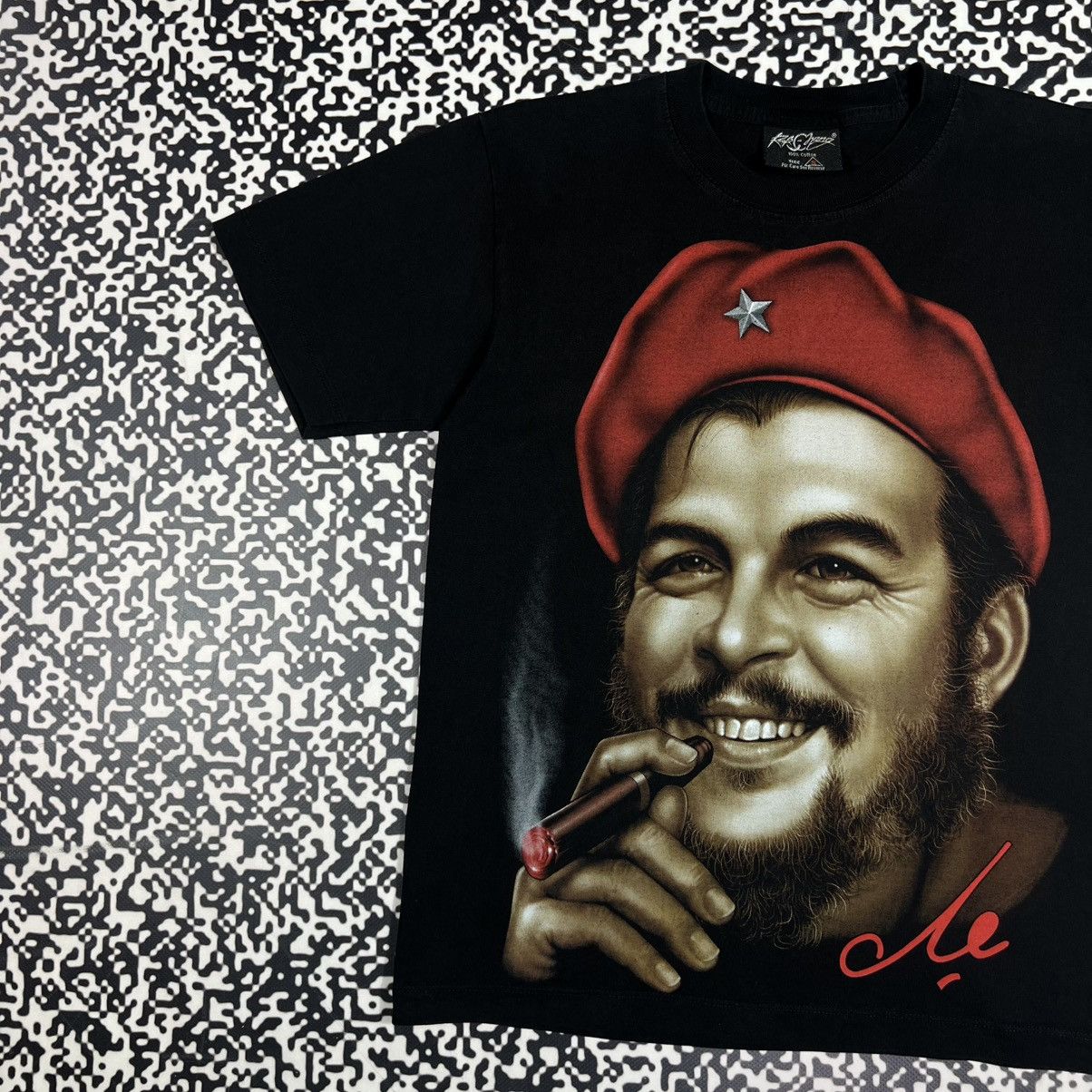 Vintage Vintage 00s Che Guevara Revolution Band Style Face T-shirt Size US S / EU 44-46 / 1 - 3 Thumbnail