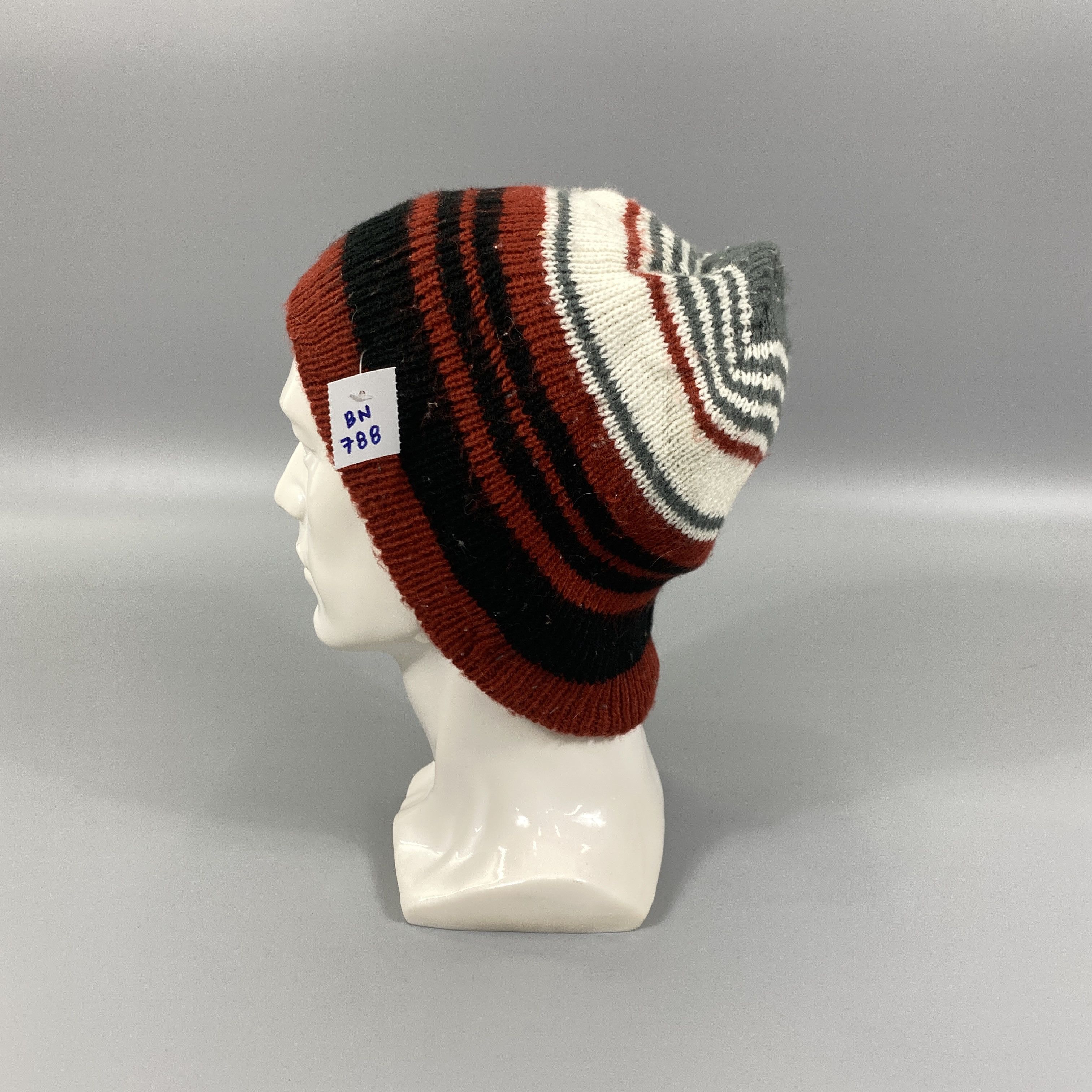 Supreme Block Knit Beanie Tan Brown Multicolor SS25