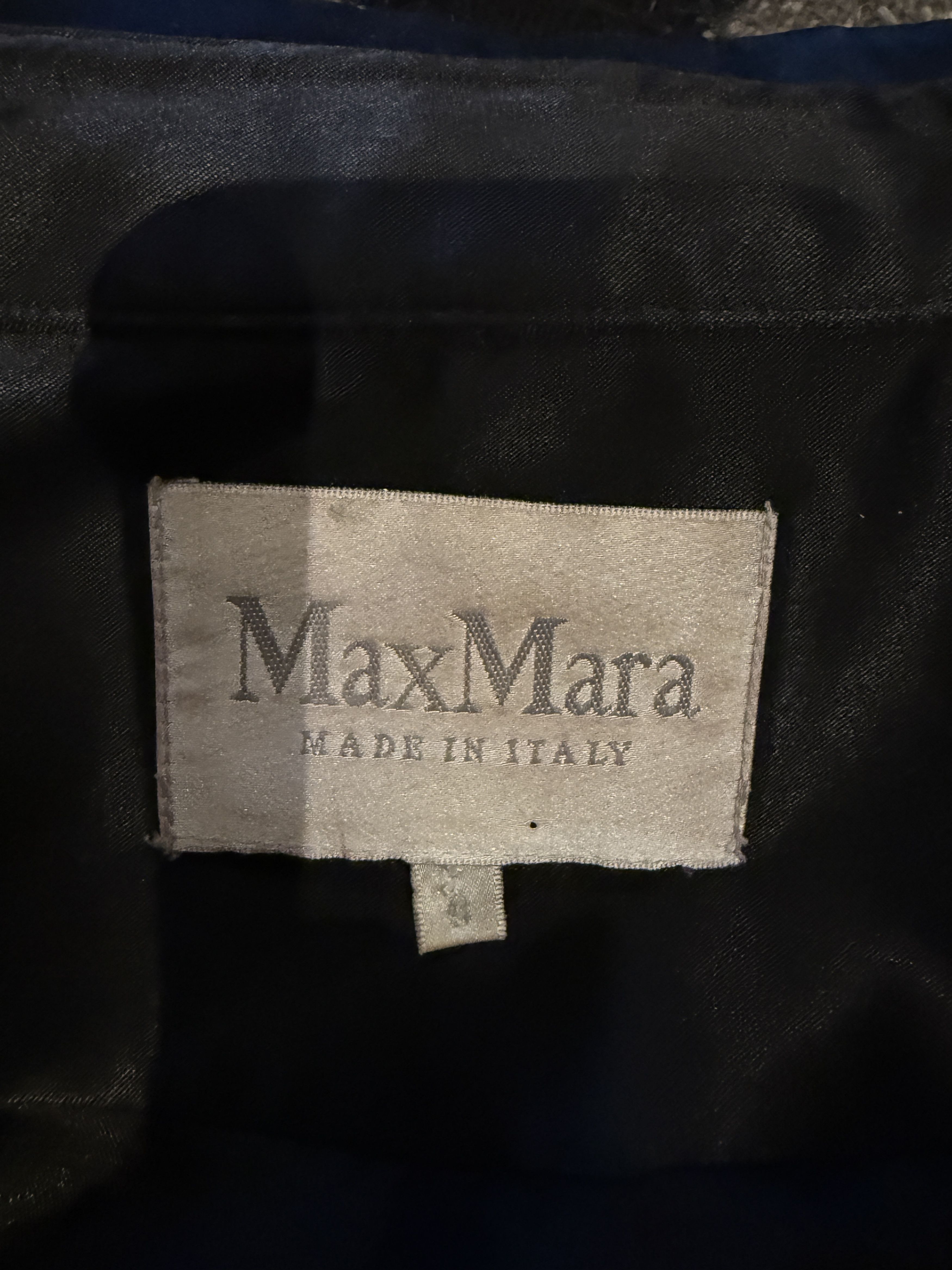 Max Mara Max Mara Rare Statement Coat Black Colour Block Zip Pockets Size S / US 4 / IT 40 - 7 Thumbnail