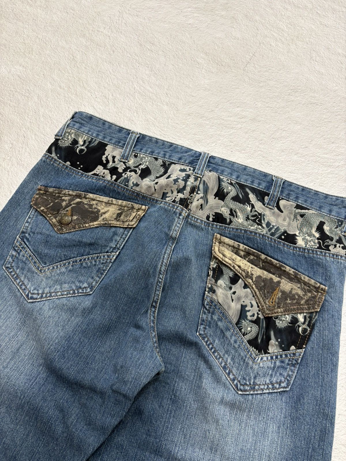 Kapital 2000s Rovertry traditional wash Jorts denim Y2k style Size US 36 / EU 52 - 4 Thumbnail