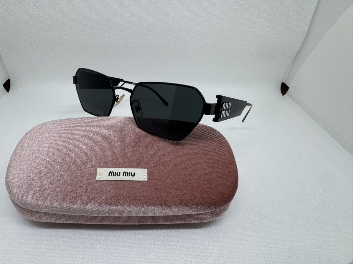 Miu Miu NEW Miu Miu sunglasses MIU MIU 53WS 1AB5S0 DARK GREY Size ONE SIZE - 2 Thumbnail