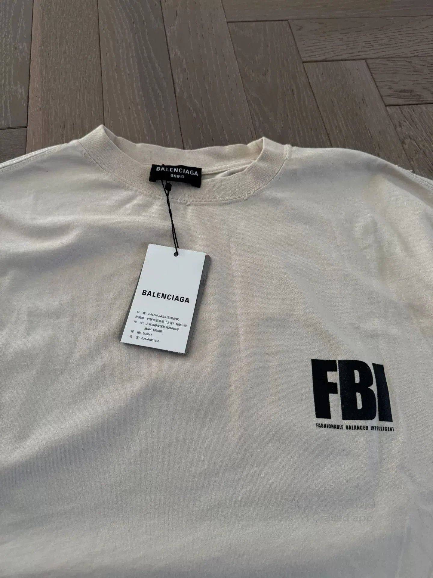 Balenciaga Balenciaga FBI Print Short Sleeve. Size US M / EU 48-50 / 2 - 7 Thumbnail
