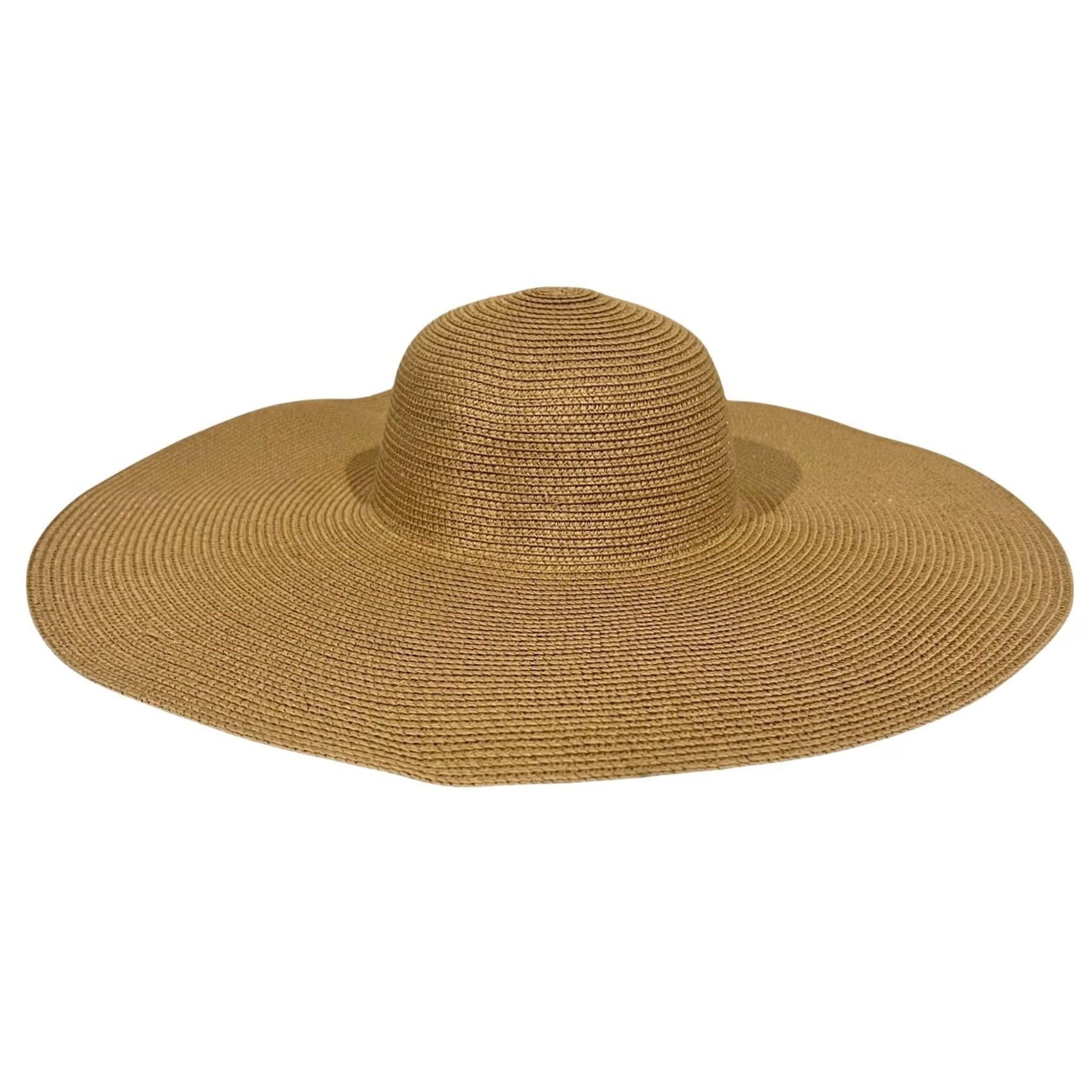 Vintage BARRIÈRE Sun Hat LE CARL GUSTAF St BARTH Floppy Straw Extra-Wide Brim Tan Sun Hat Women One Size Tan Size ONE SIZE - 4 Thumbnail
