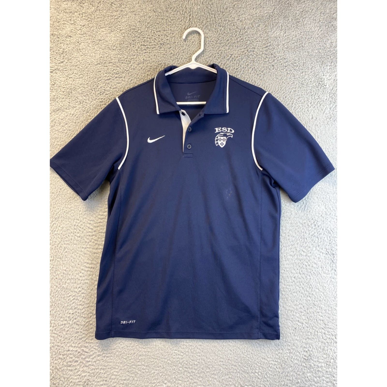 Nike Nike Dri-FIT Polo Shirt Short Sleeve Golf Adult S Blue Mens 92-37 Size US S / EU 44-46 / 1 - 2 Thumbnail