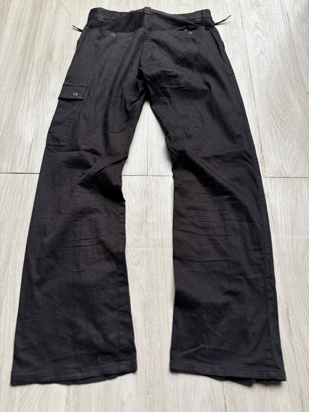 Japanese Brand Morgan homme lace-up flare pants Size US 30 / EU 46 - 4 Thumbnail