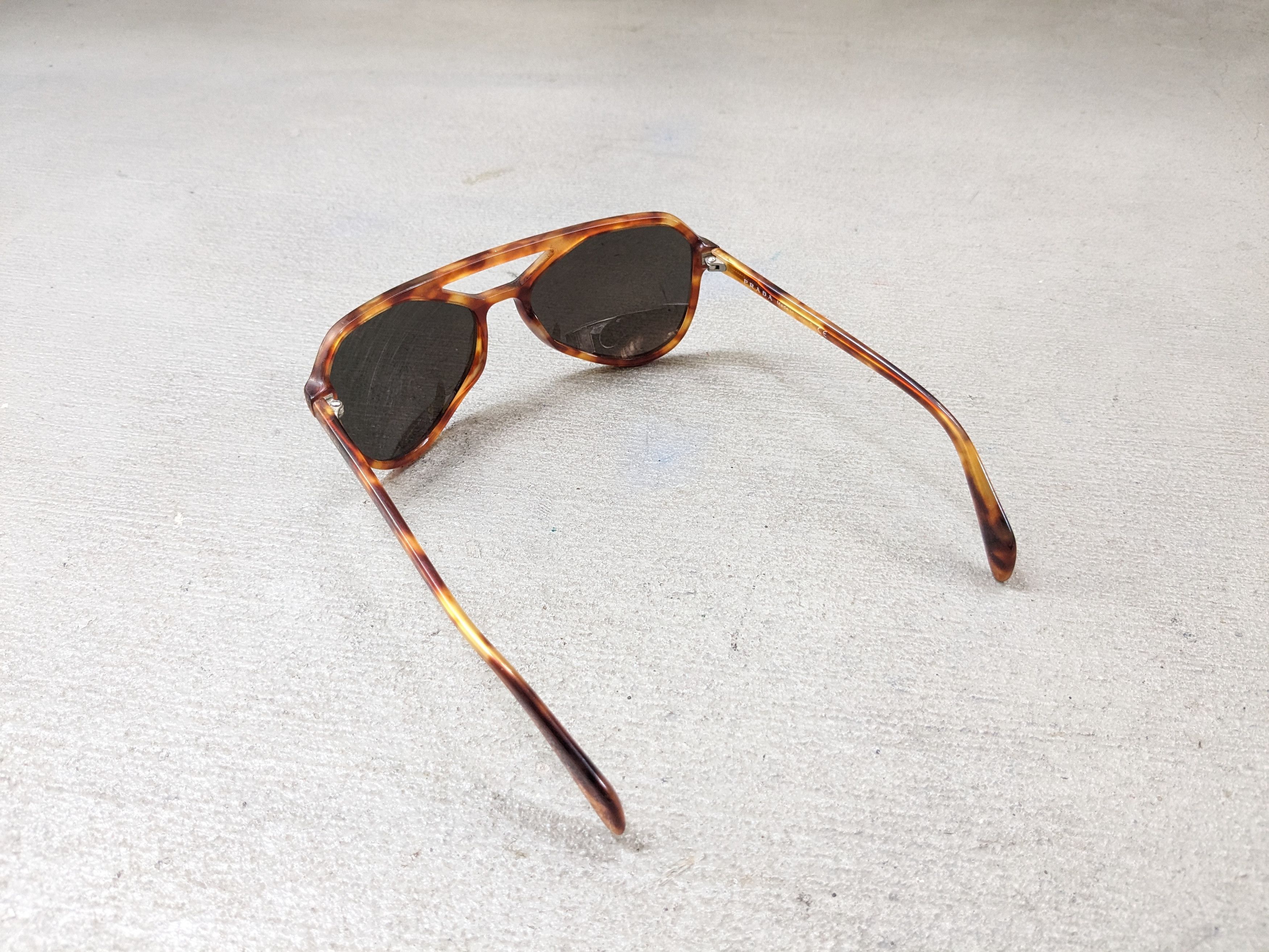 Prada Prada Sunglasses SPS 22R Brown Havana Tortoise Green Size ONE SIZE - 12 Thumbnail