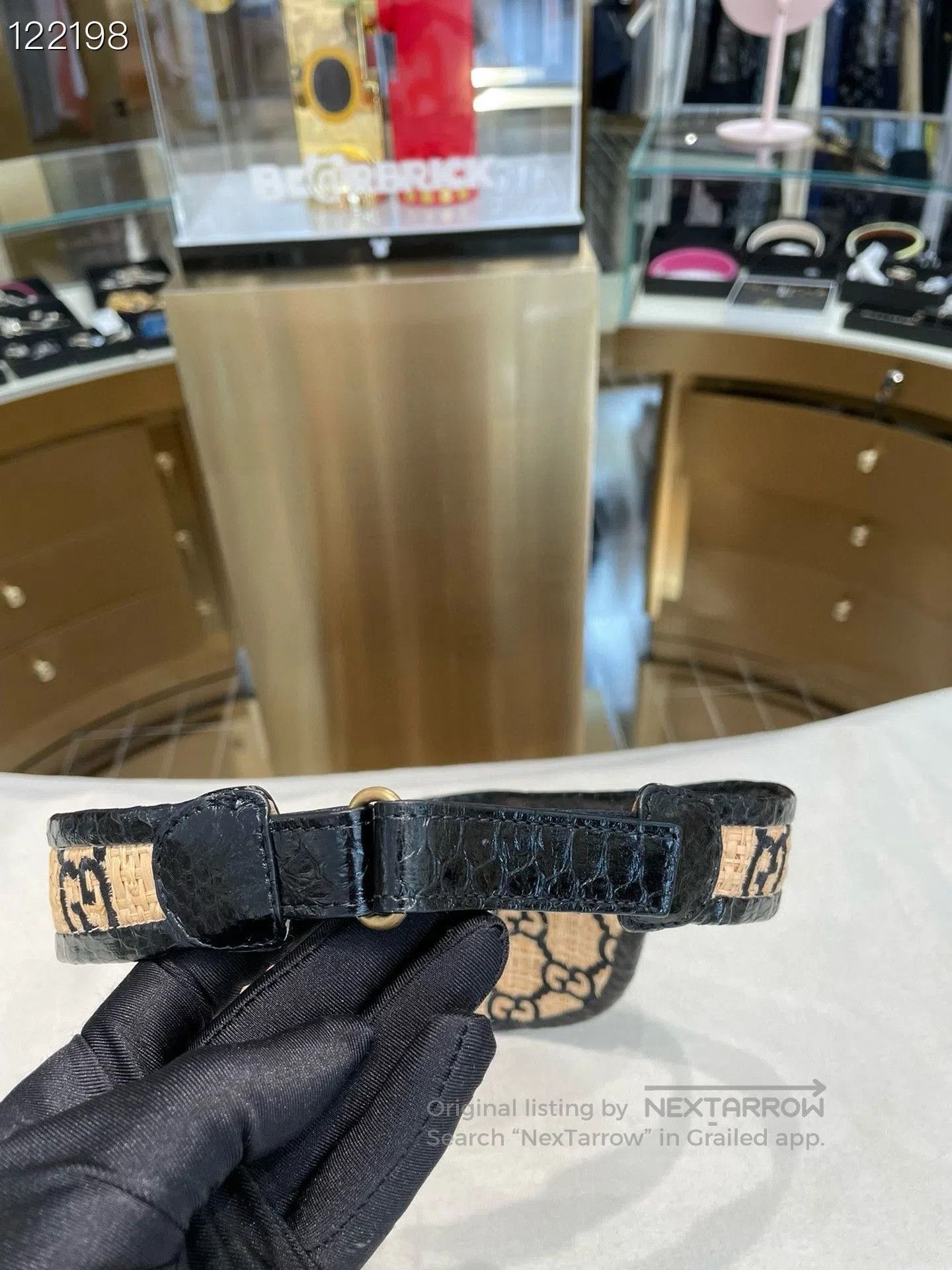 Gucci Gucci Double G Woven Straw Sun Hat. Size ONE SIZE - 4 Thumbnail