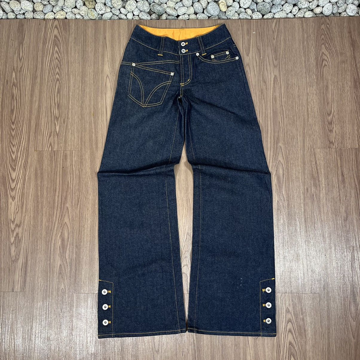 Japanese Brand Comme Ca Models Japan Assymetrical Pocket Jeans Size US 27 - 1 Thumbnail