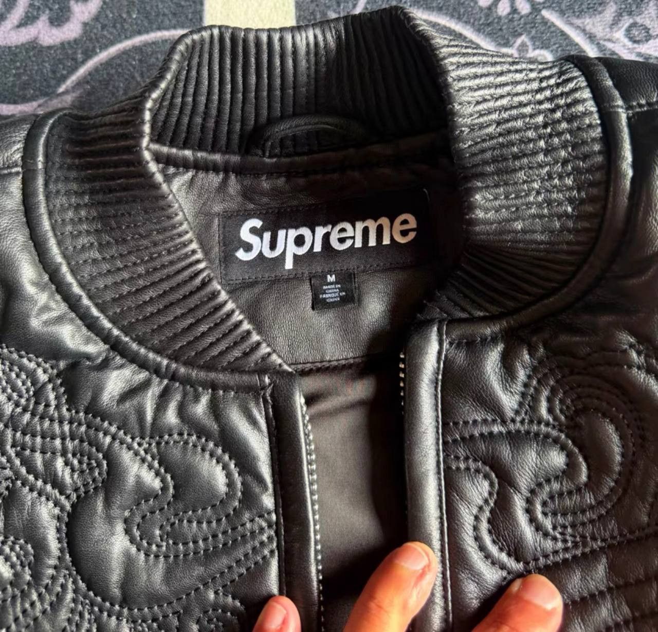 Supreme Supreme FW24 WEEK8 Mister Leather Jacket with Cartoon Size US M / EU 48-50 / 2 - 4 Thumbnail