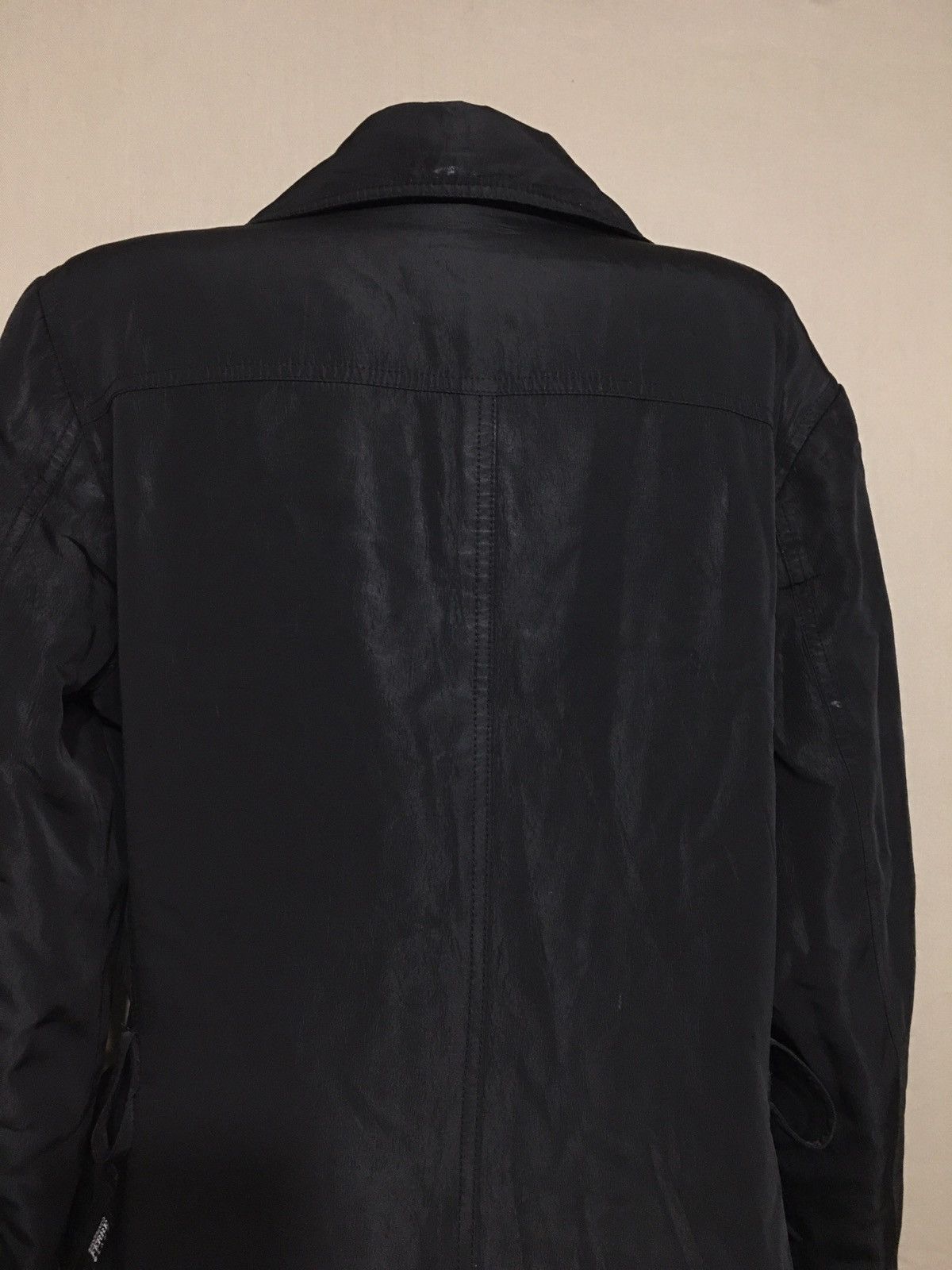 Gianfranco Ferre Jeans Vintage Black Long Coat Jacket L