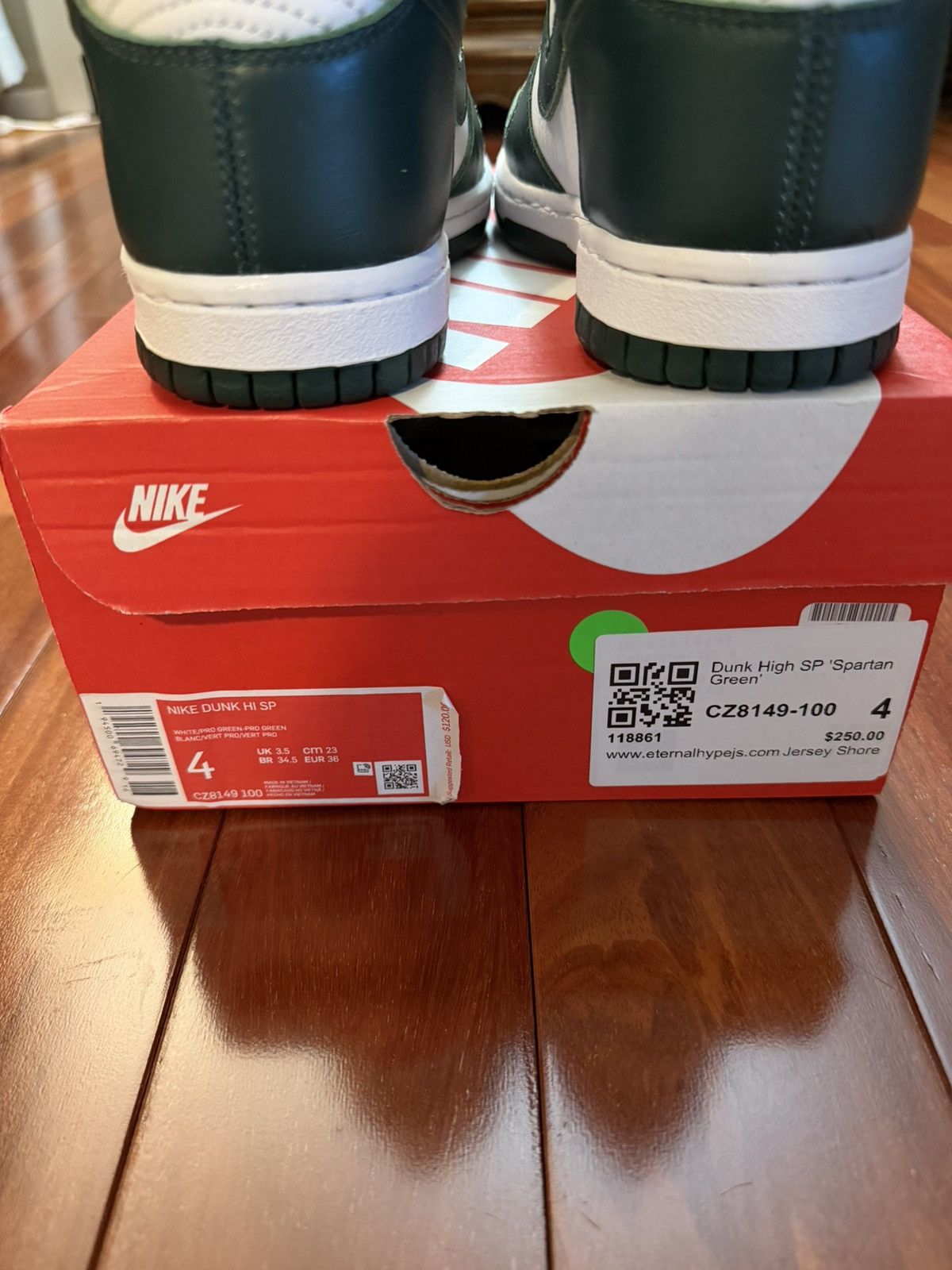 Nike Nike Dunk High SP Spartan Green Size 4 Size US 5.5 / IT 35.5 - 5 Thumbnail