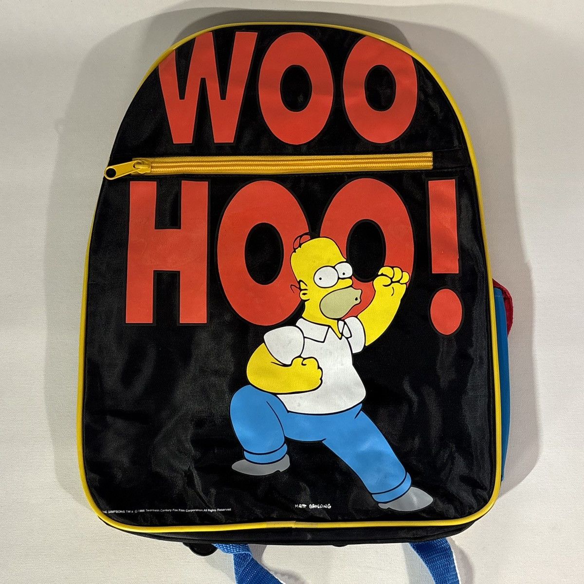 Vintage Vintage 90s Simpsons Bags Homer Woo Hoo! Kidz Biz Backpack Size ONE SIZE - 1 Thumbnail