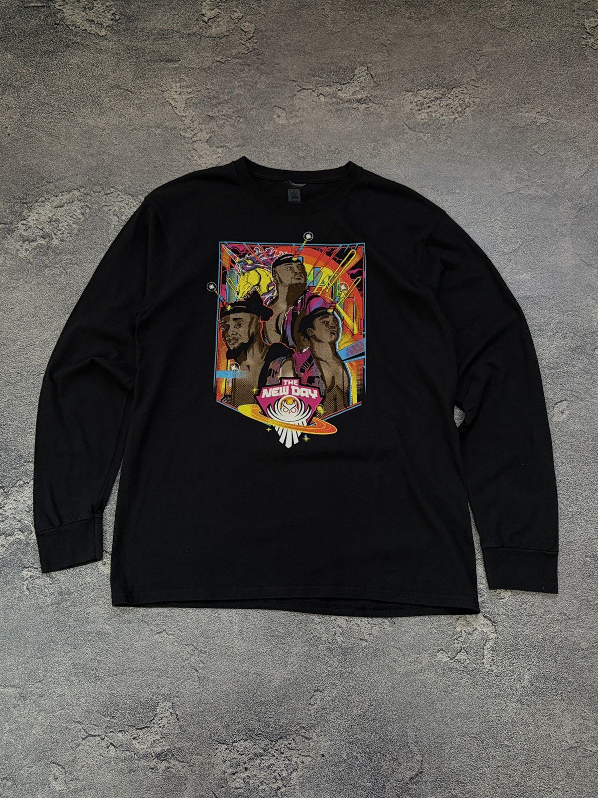 WWE The New Day WWE Kofi Woods Big E Long Sleeve Shirt Merch L Size US L / EU 52-54 / 3 - 1 Thumbnail