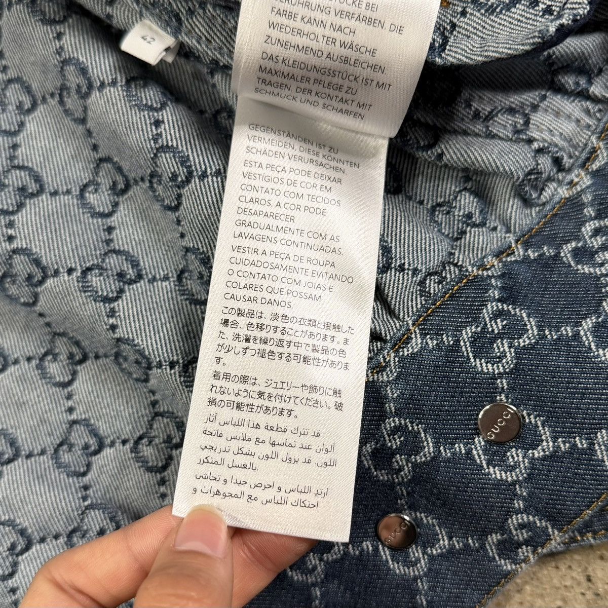 Gucci Gucci Denim Monogram Jacket Size US S / EU 44-46 / 1 - 20 Thumbnail