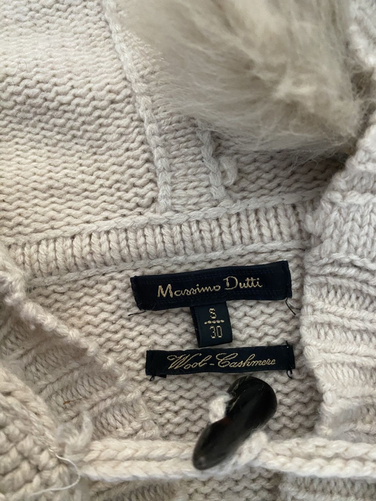 Massimo Dutti Massimo Dutti Knitted Fur Wooden Lockers Vest Size S / US 4 / IT 40 - 6 Thumbnail
