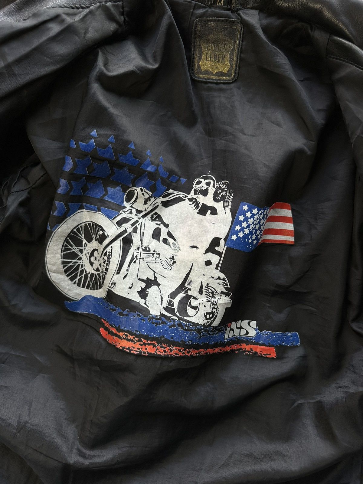 Genuine Leather Echtes Leder Leather Jacket Motorcycle Biker Size US M / EU 48-50 / 2 - 10 Thumbnail
